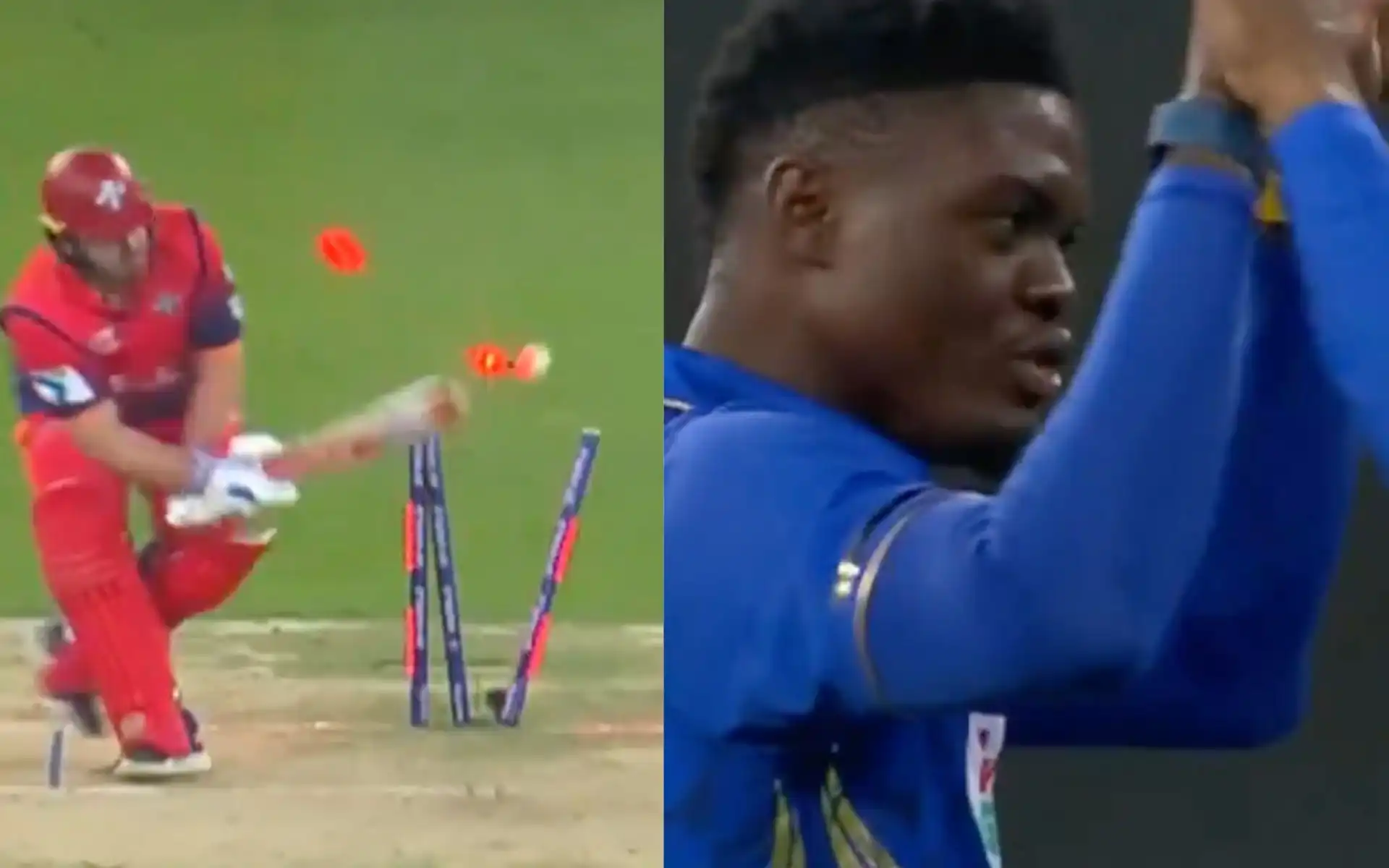Alzarri Joseh after getting a wicket in ILT20 (Source:@ilt20onzee/X.com)