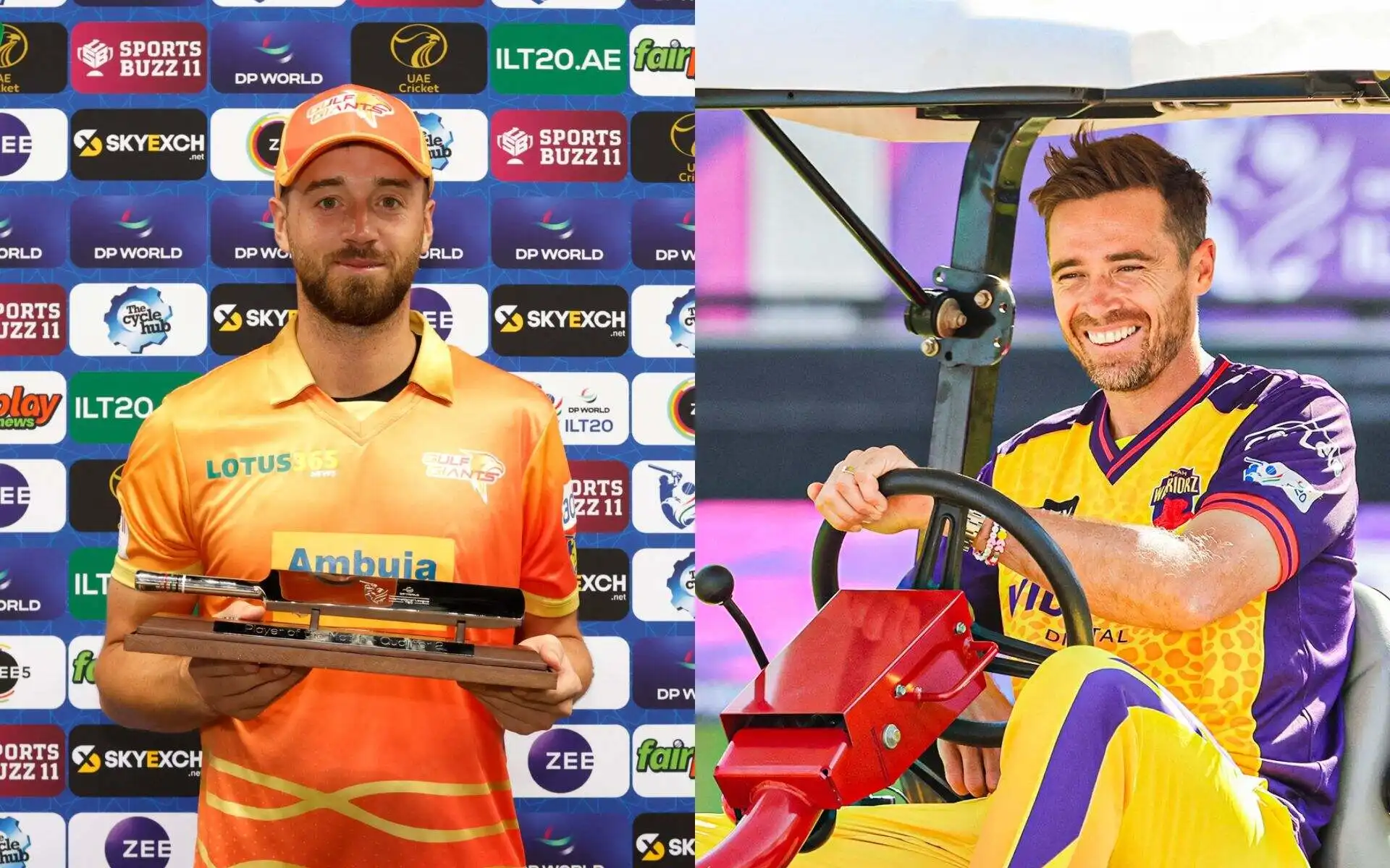 IN FRAME: James Vince and Tim Southee (Source: @ILT20/X.com)