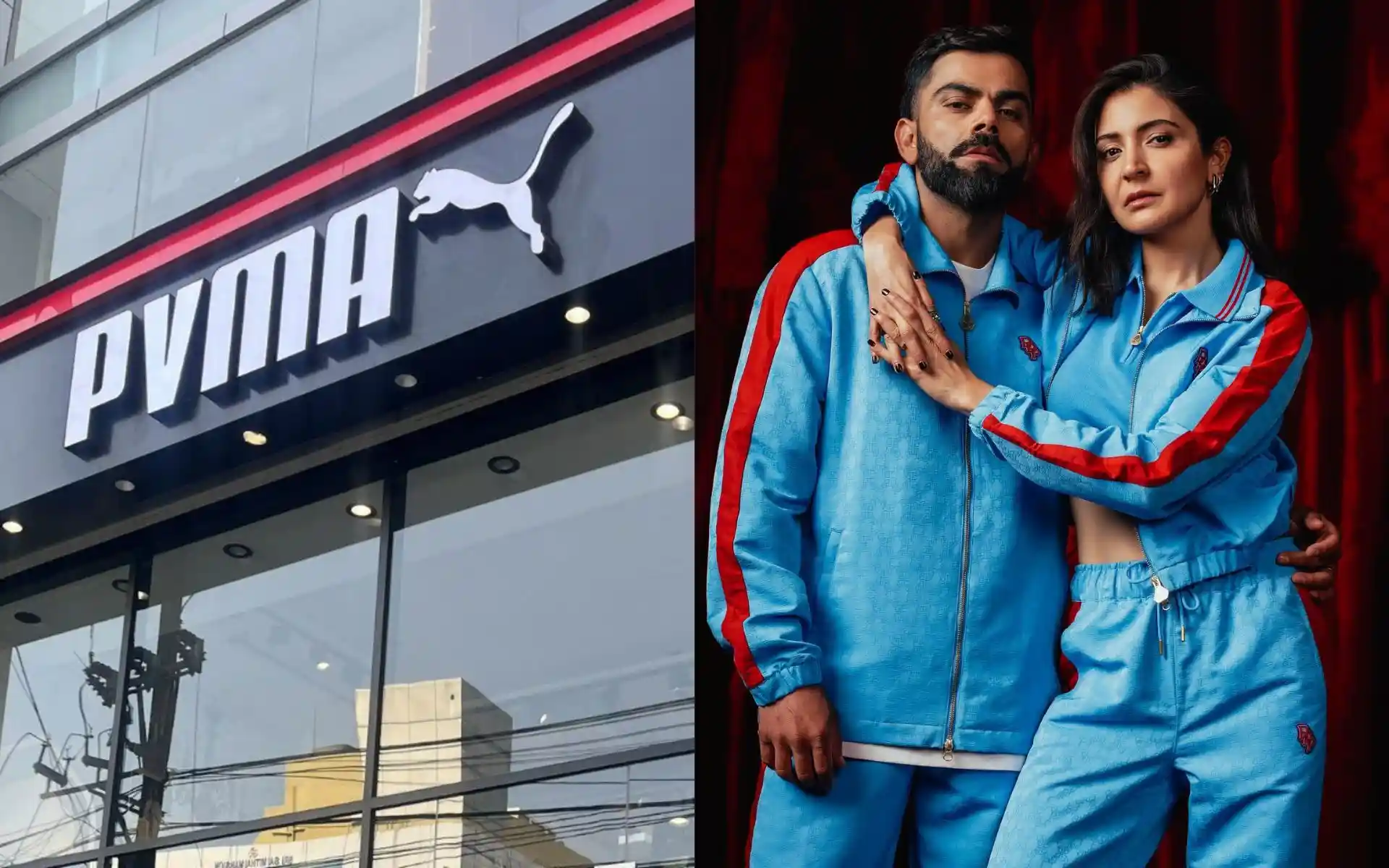 क्या विराट ने दिग्गज स्पोर्टिंग ब्रांड PUMA खरीद लिया है? 'PVMA' की गलत स्पेलिंग वाले बैनर पर बहस छिड़ी