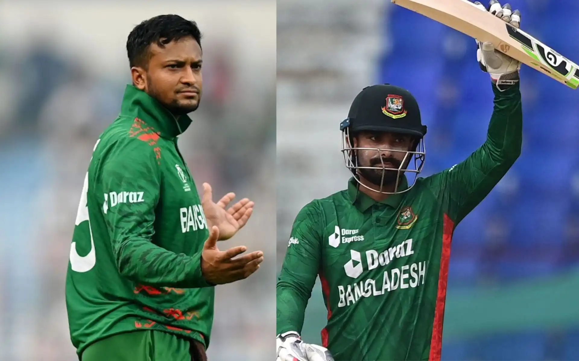 Shakib and Litton not in Bangladesh's CT'25 squad (Source: @360World55904,@ImTanujSingh/X.com)