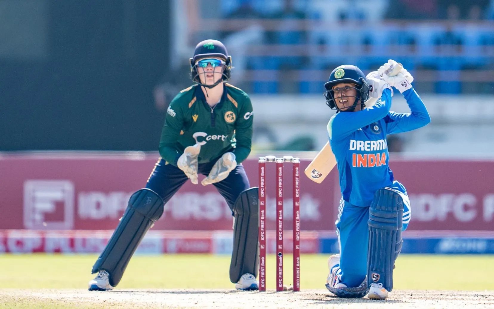 Rodrigues slammed her maiden ODI ton [Source: @bcciwomen/x.com]
