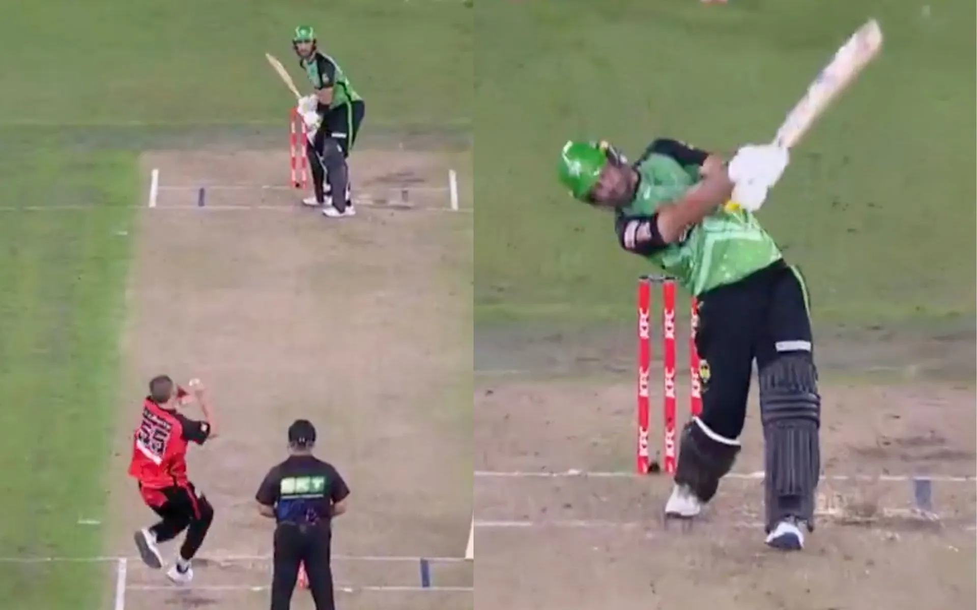 Maxwell slams 122 m six [Source: @bbl/x.com]
