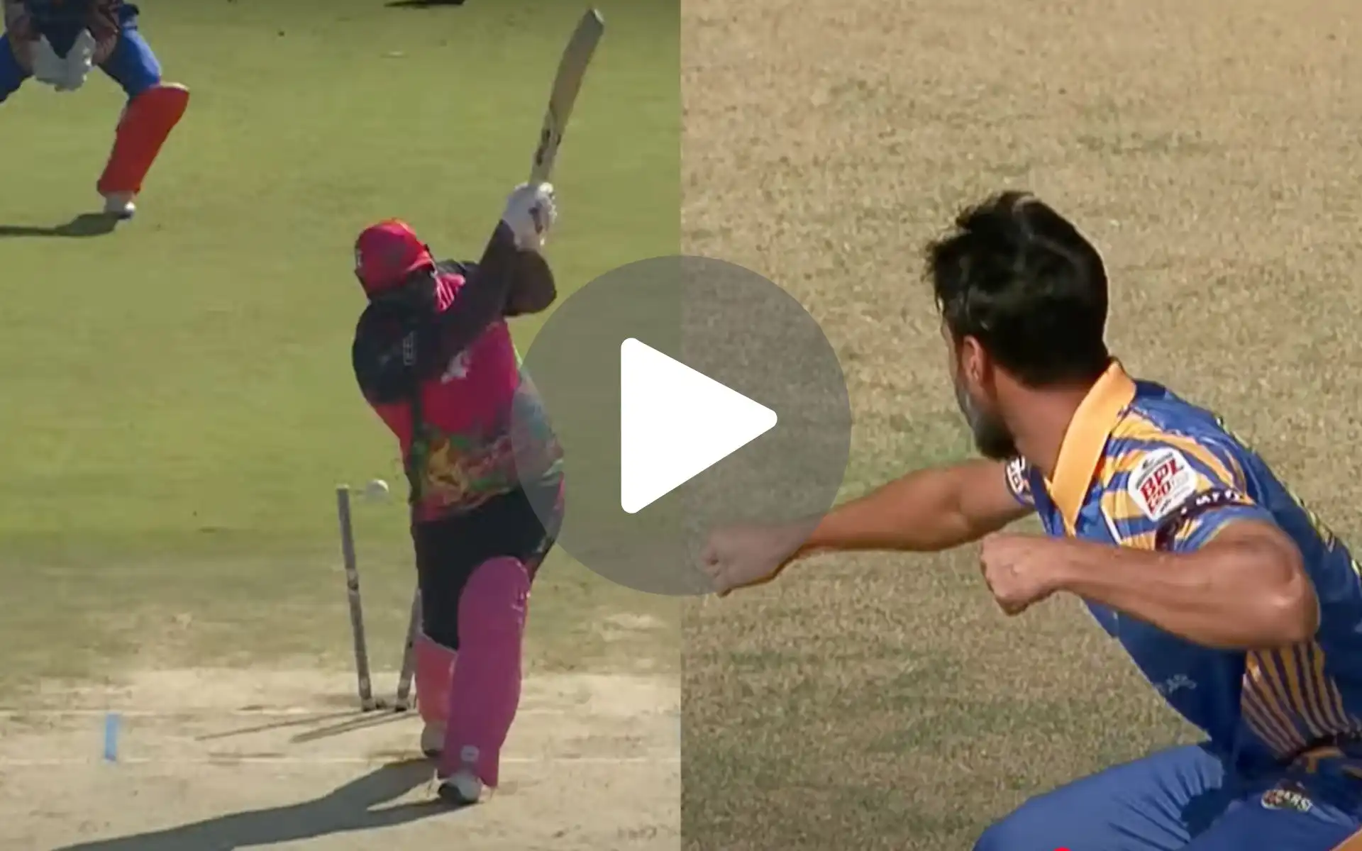 [Watch] BPL Star Throws Punches After Embarrassing Rahkeem Cornwall With A Beauty