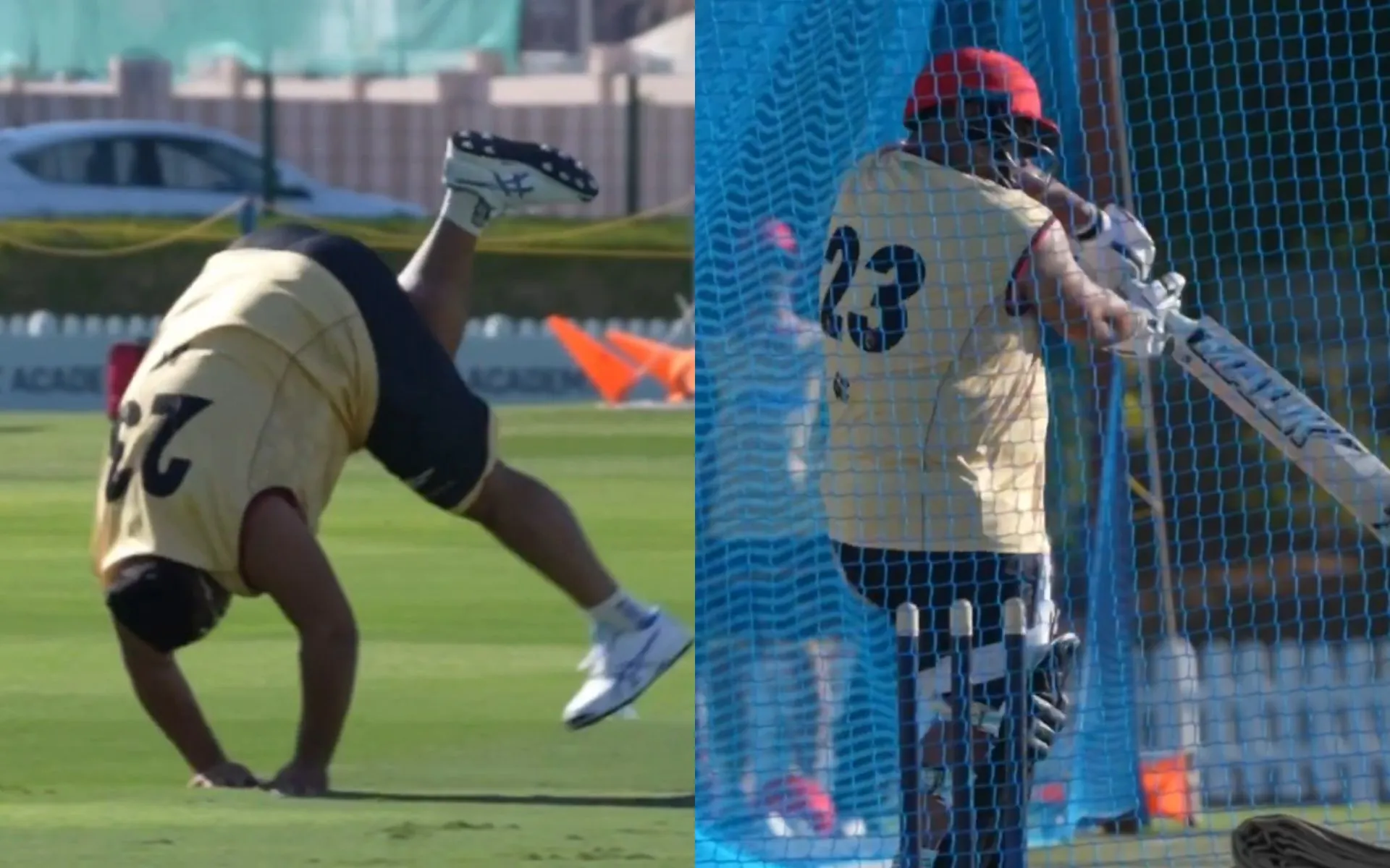 Azam Khan puts in tremendous efforts in practice sessions ahead of ILT20 stint [Source: @ILT20Official/X.com]