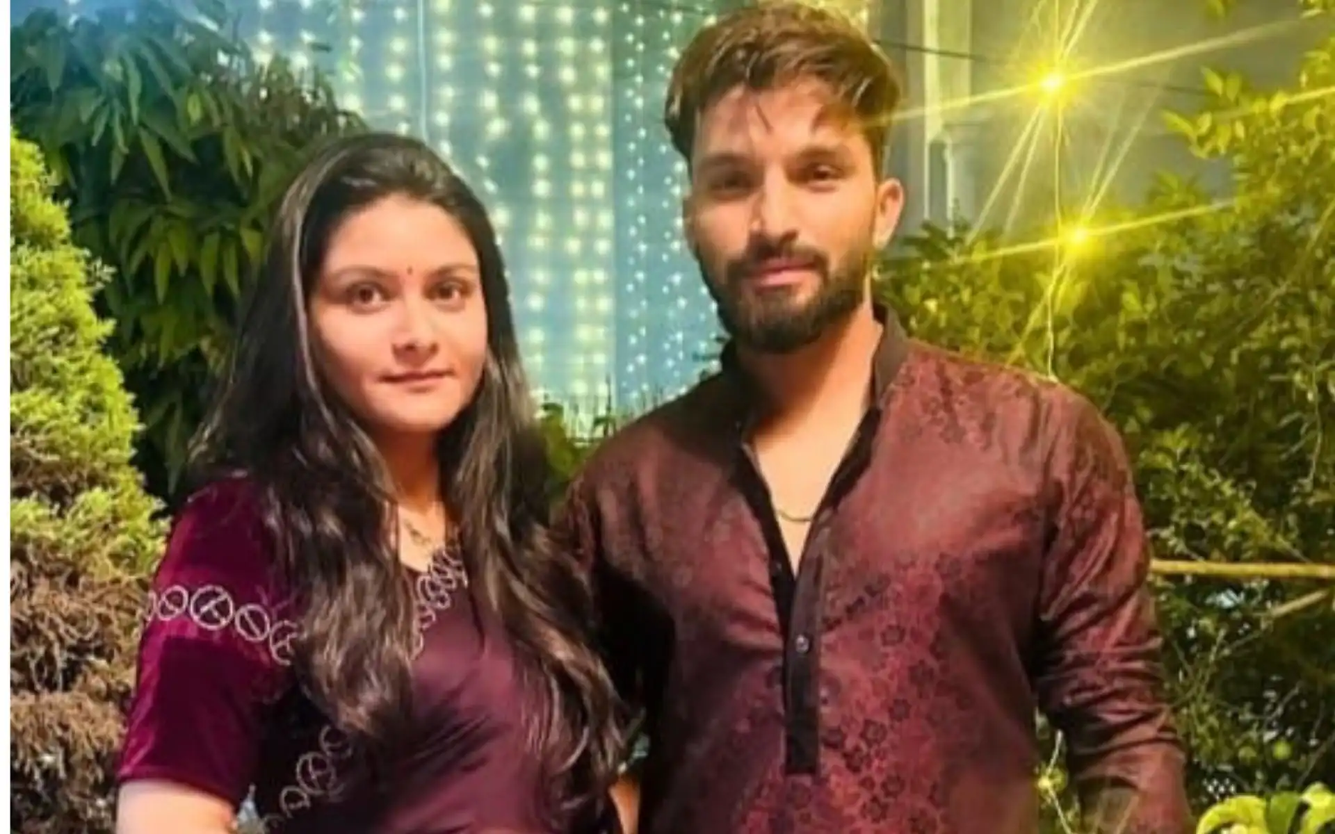 Rajat Patidar with his allged partner (Source:CricketRevolt/Facebook)