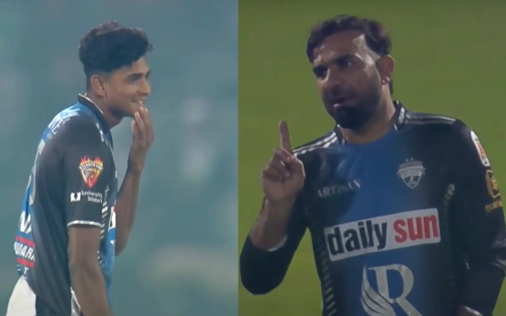 Iftikhar Ahmed lectures Nahid Rana (Source:T Sports/You Tube)