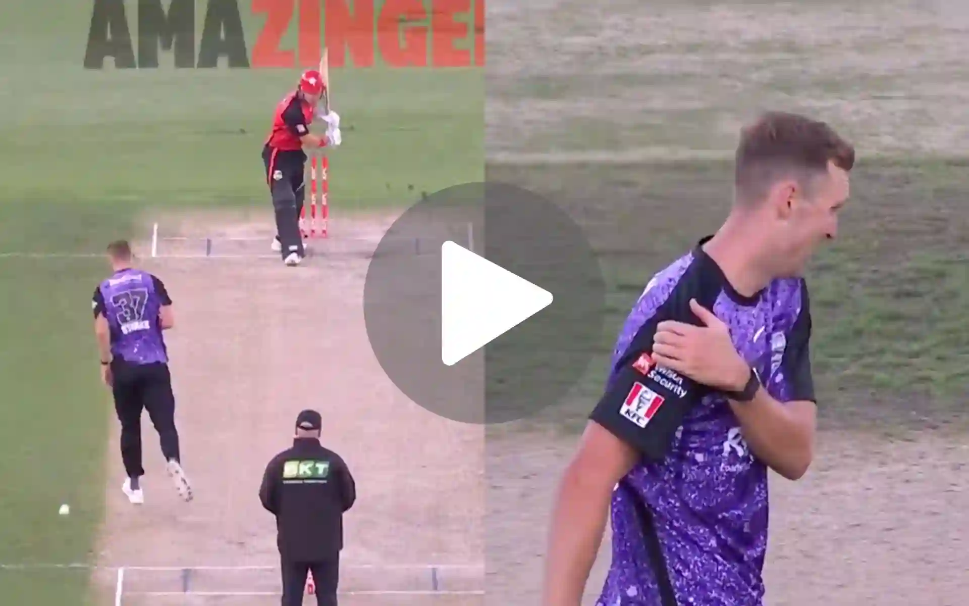 [Watch] Injury Alert! Ex-RCB Star Injures His Shoulder; Leaves Field In Pain In BBL