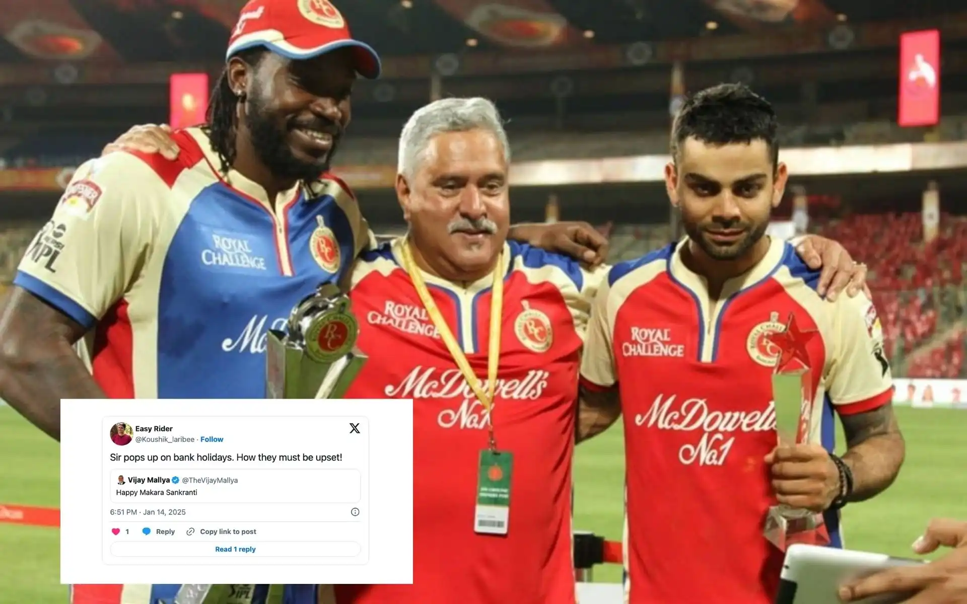 Vijay Mallya trolled on social media over Makara Sankranti post [Source: @CricUniverse/X.com]