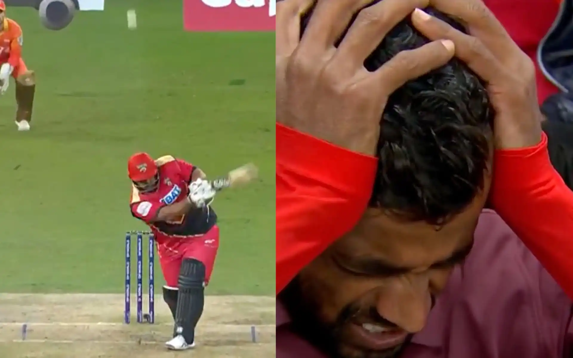 Azam Khan was dismissed playing a rash shot in ILT20 2025 [Source: @ilt20onzee/x.com]