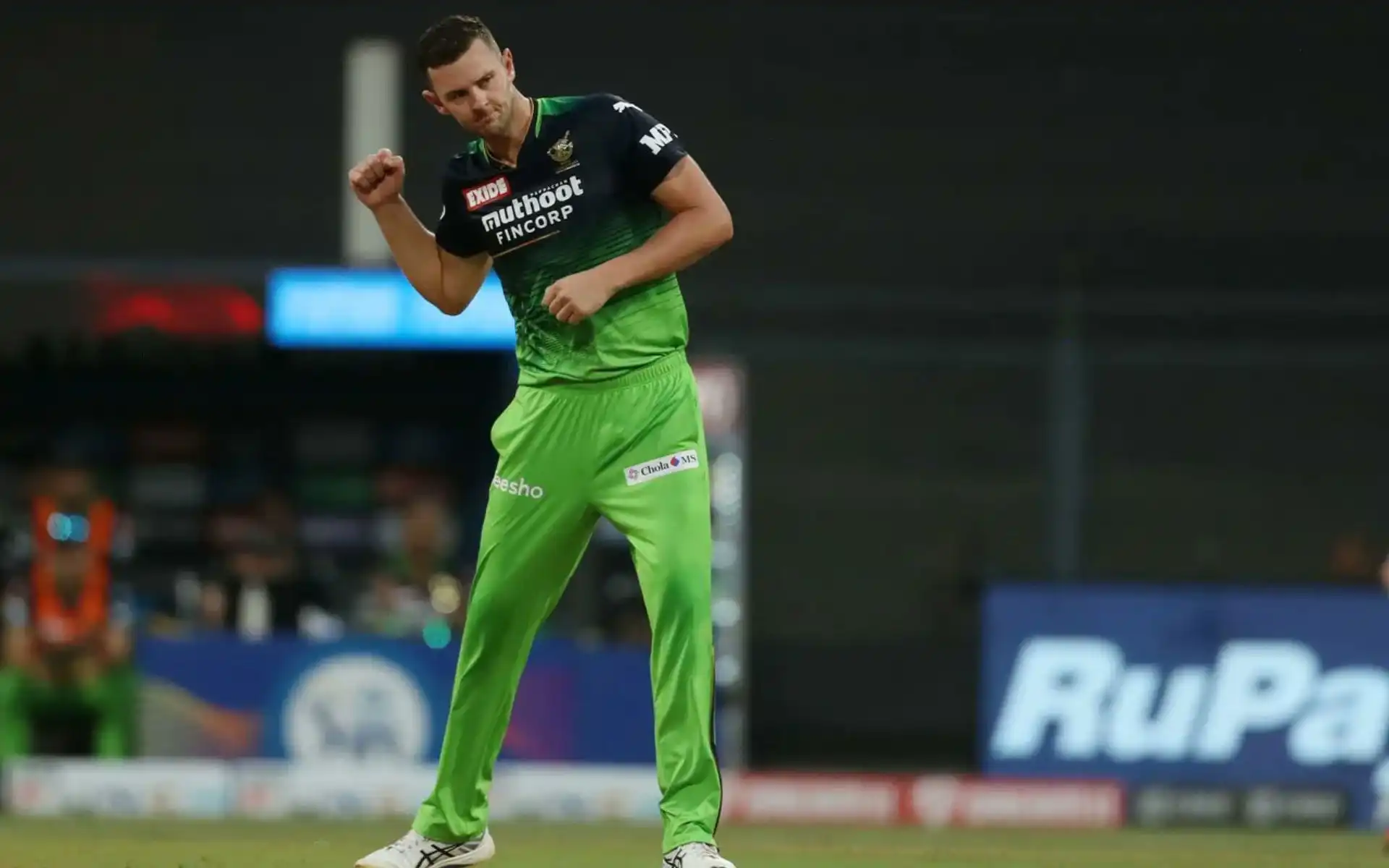 Josh Hazlewood in action for RCB [Source: @CricKaushik_/X]