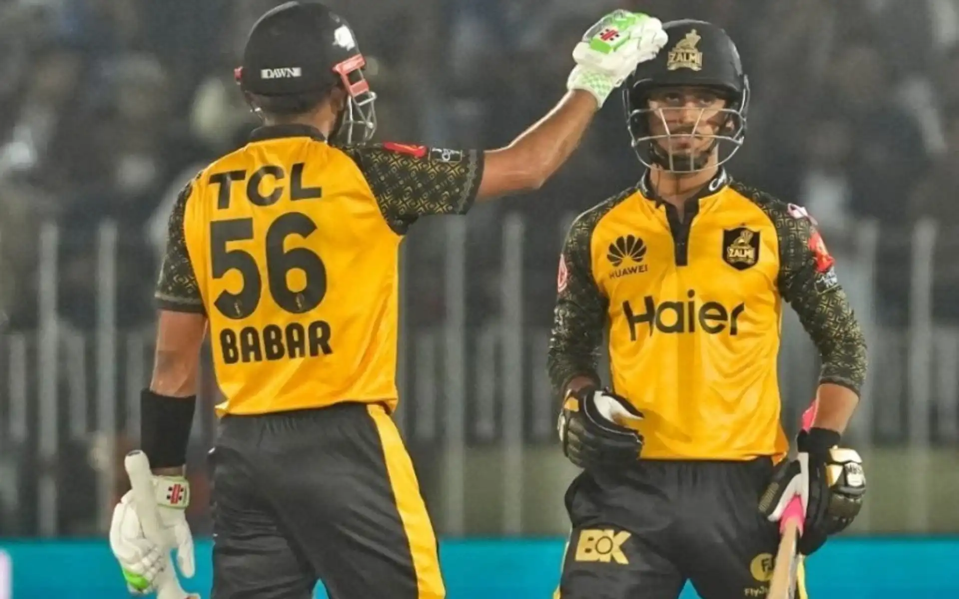 Saim Ayub with Babar Azam [Source: @haidersa20/X]