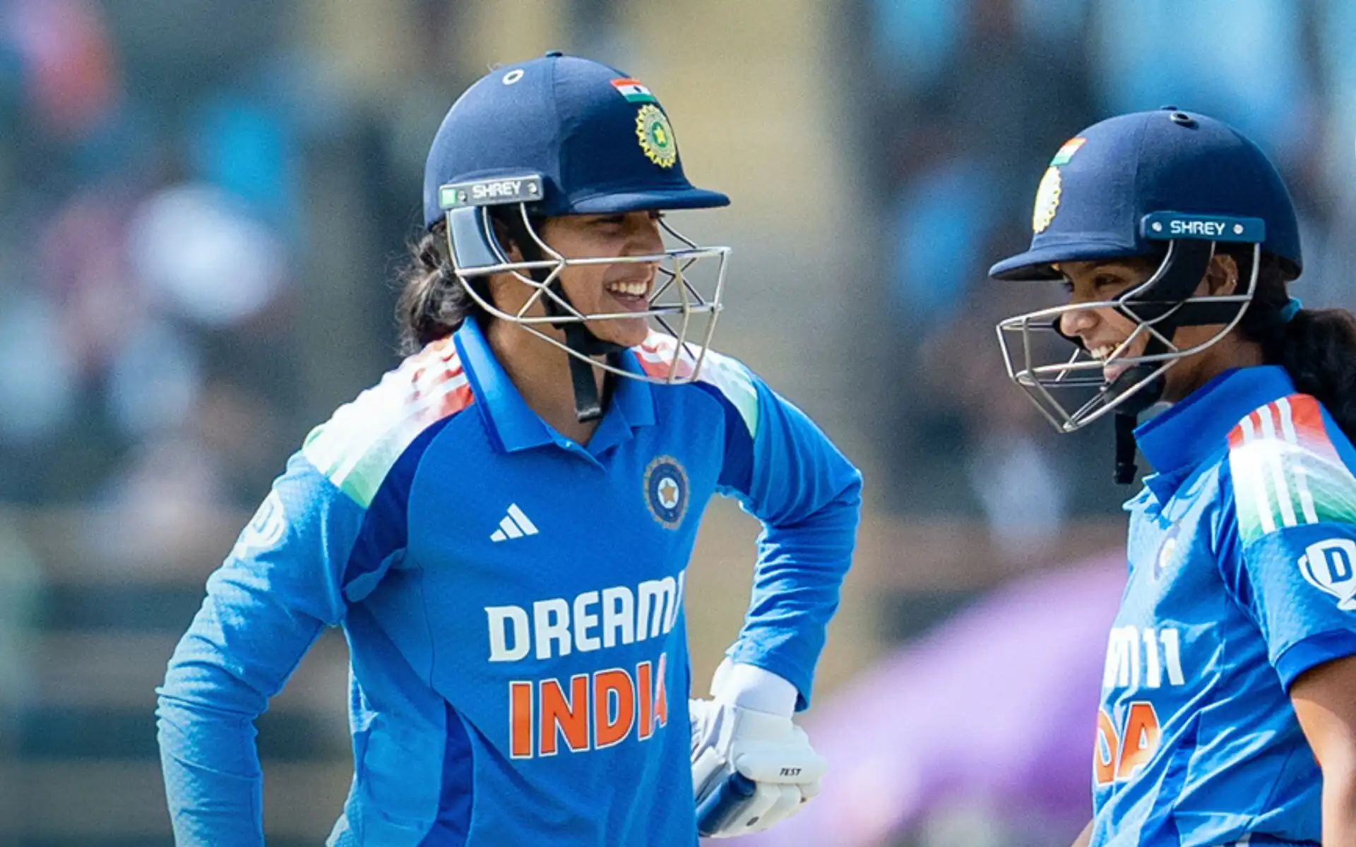 Smriti Mandhana with Pratika Rawal [Source: @ICC/x]