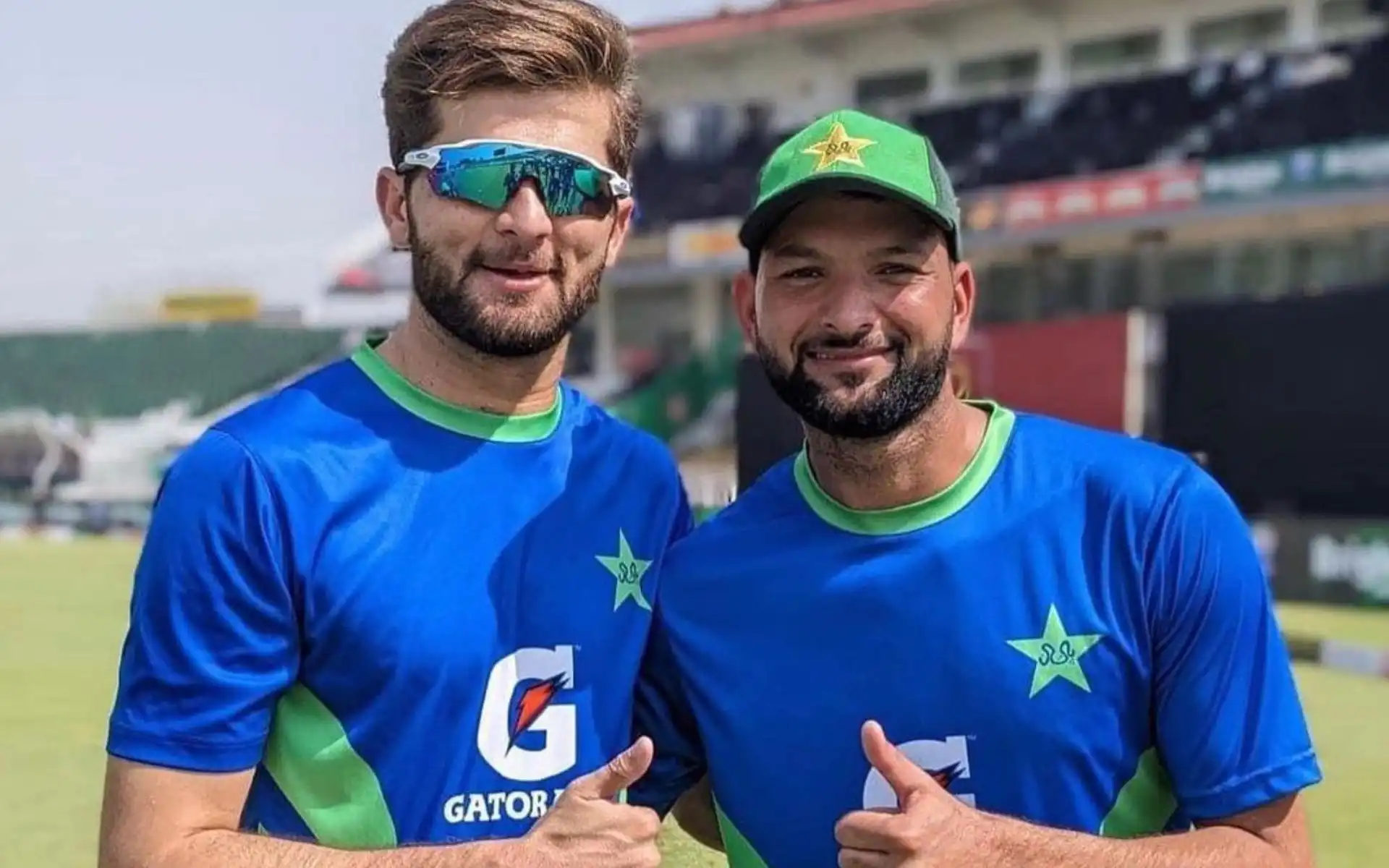 Ihsanullah with Shaheen Afridi (Source:@Teamihsanullah/X.com)