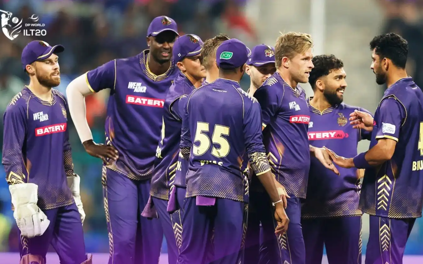 Abu Dhabi Knight Riders beat Sharjah Warriors in ILT20 2025 [Source: @ILT20Official/X.com]