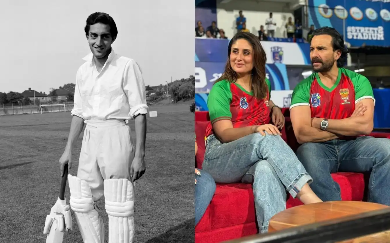 Saif Ali Khan's father Mansoor Ali Khan was a former legendary cricketer [Source: @oye_nilesh, @ICC/ X.com]