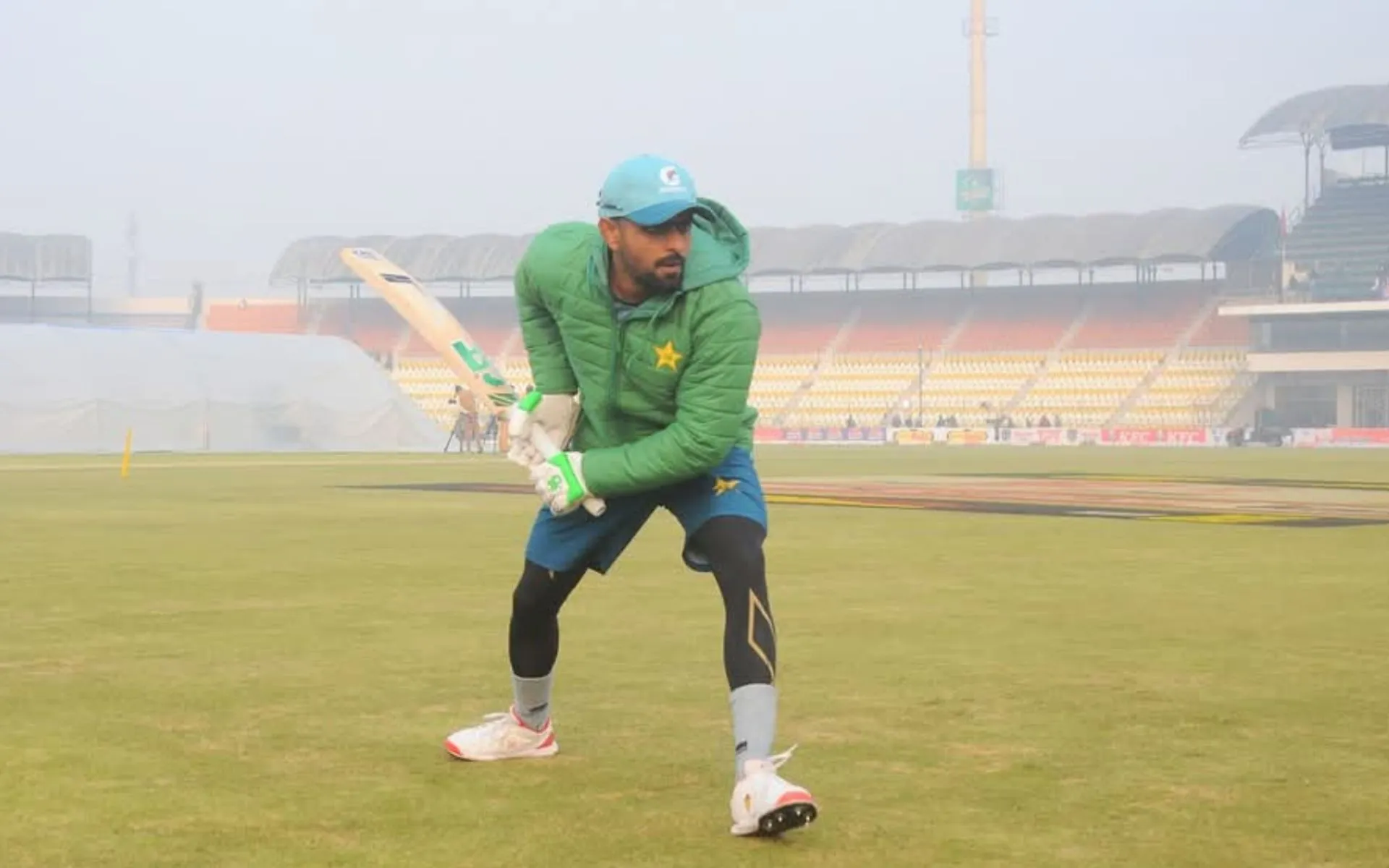 Babar Azam in action at Multan (Source: @princesanu_56/X.com)