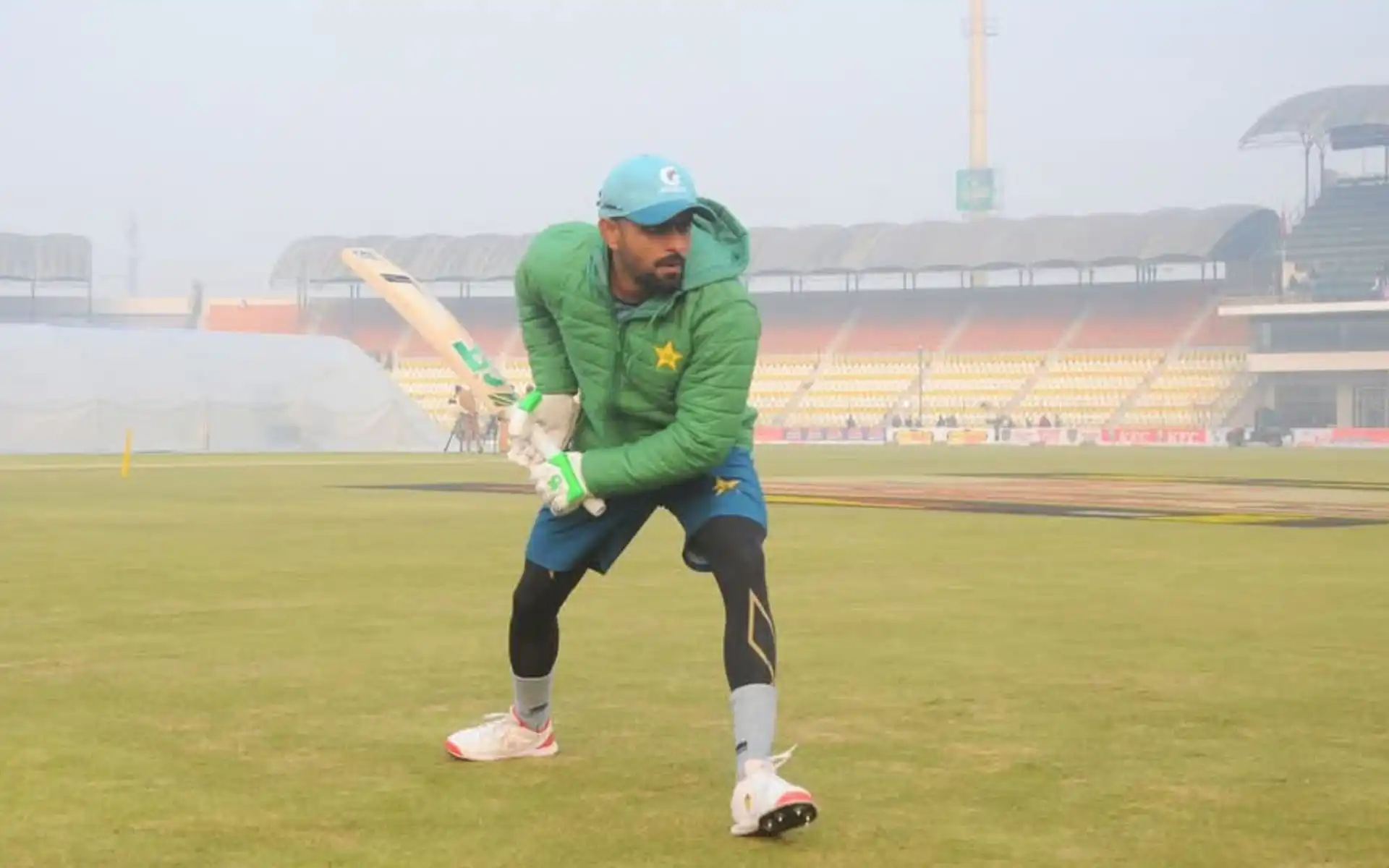 Babar Azam in action at Multan (Source: @princesanu_56/X.com)