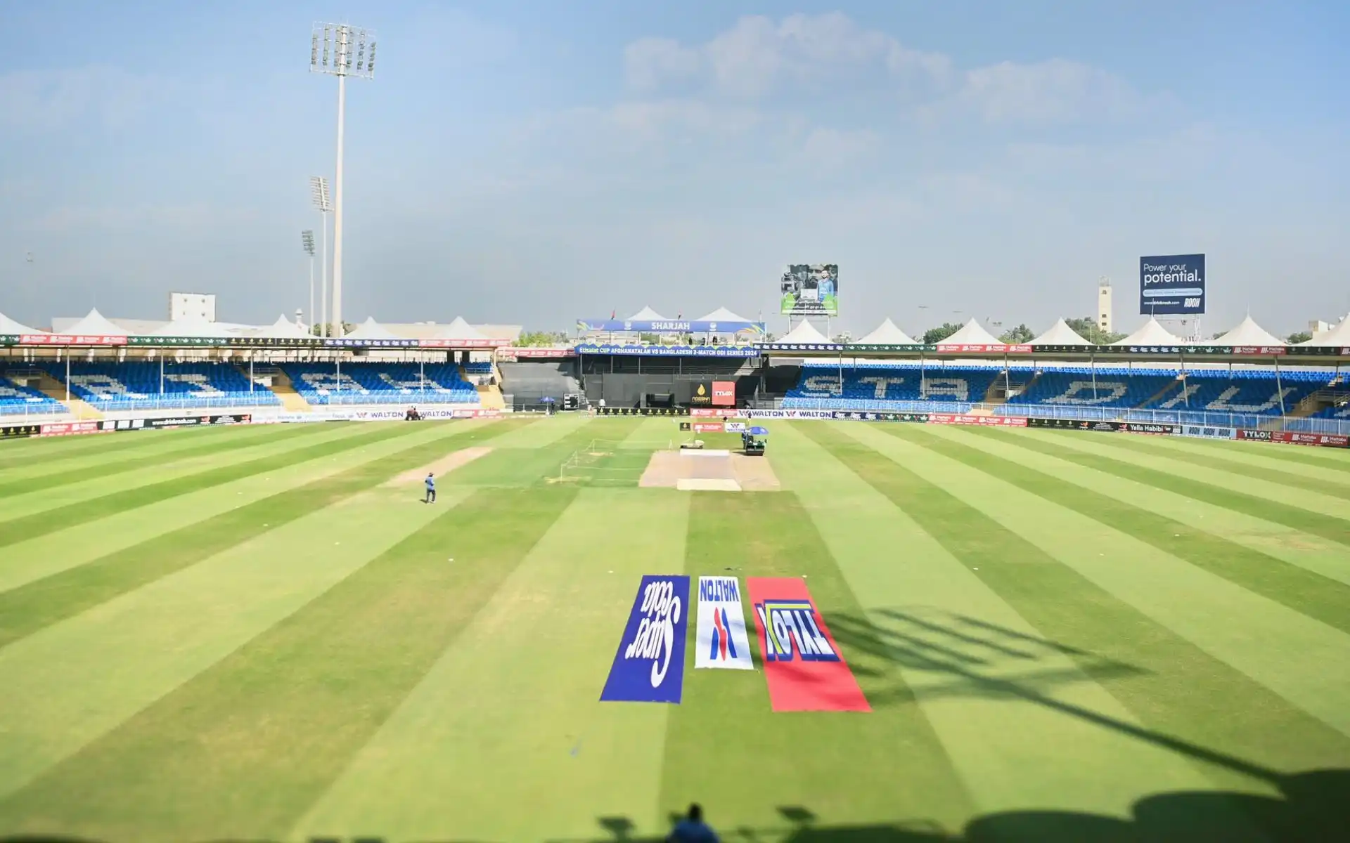 Sharjah Cricket Stadium Pitch Report [Source: @ACBofficials/x.com]
