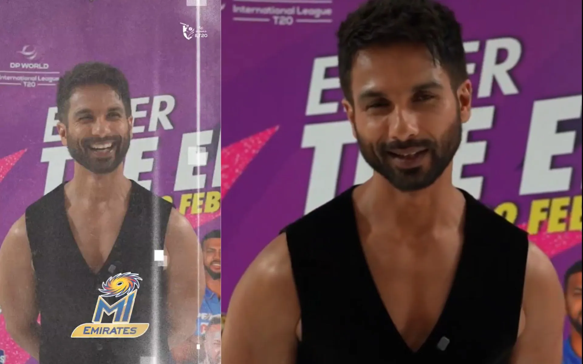 Shahid Kapoor in ILT20 (Source: @ILT20Official/X.com)