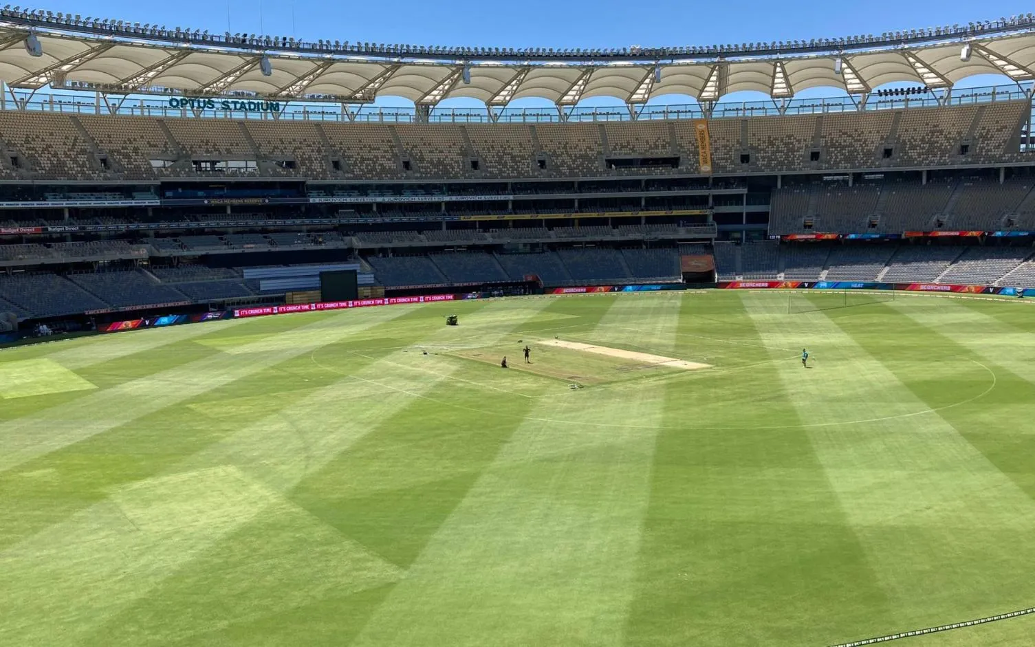 Perth Stadium pitch report [Source: @trislavalette/X.Com]
