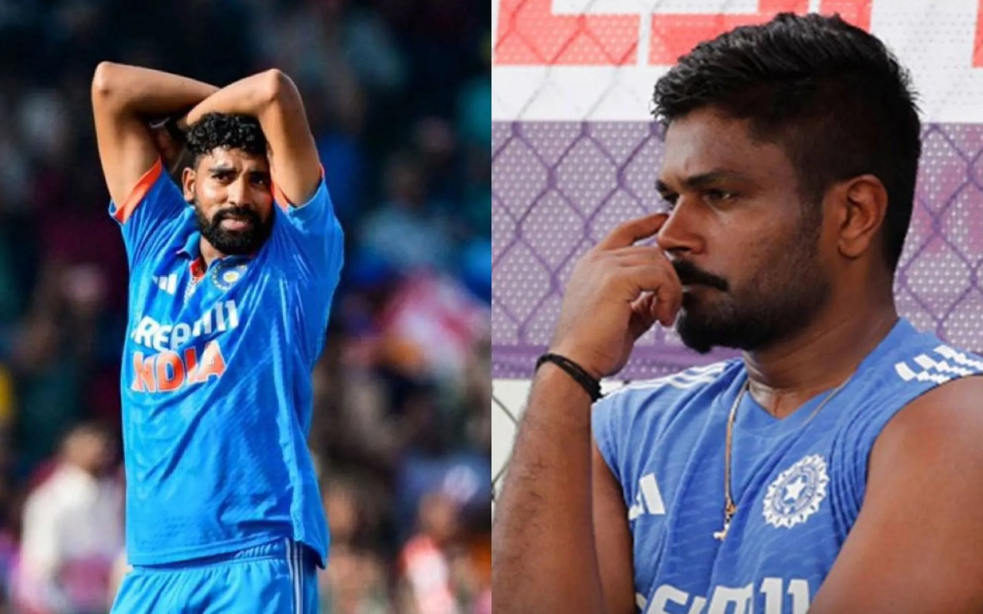 Mohammed Siraj and Sanju Samson (Source:@anushka___007,x.com)