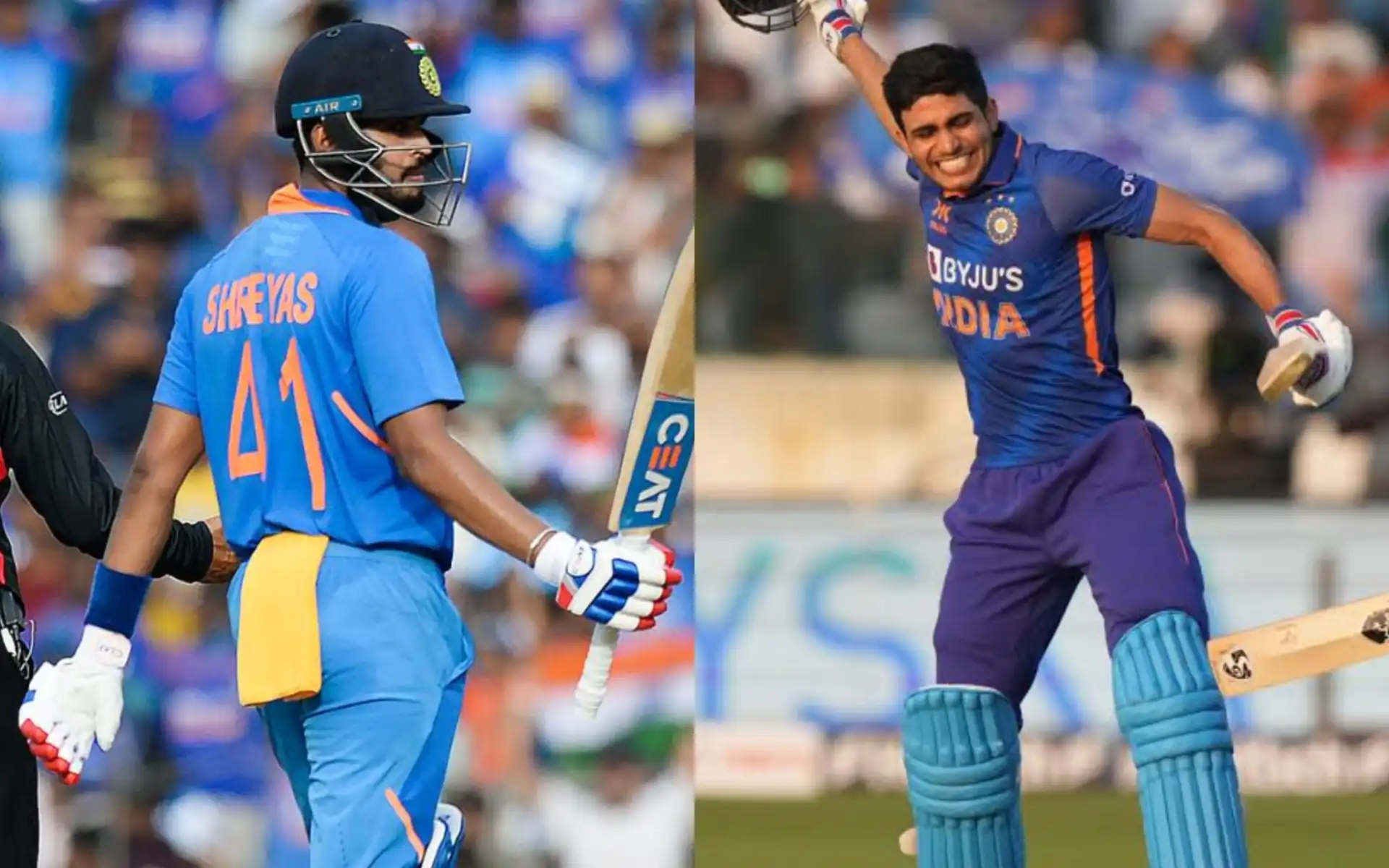 Shubman Gill, Shreyas Iyer [Source: @ICC, @ShubmanG6262/X]