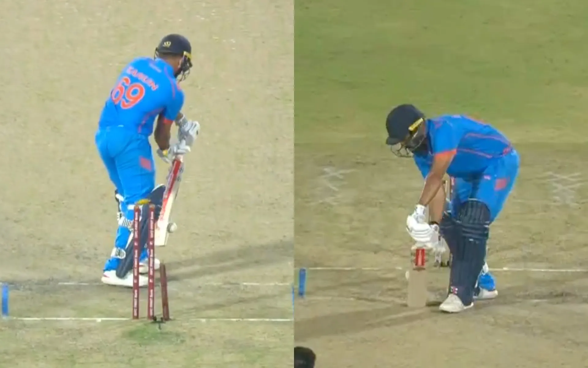 Karun Nair was bowled in the final of the Vijay Hazar Trophy by Prasidh Krishna [Source: @BCCIdomestic/x.com]