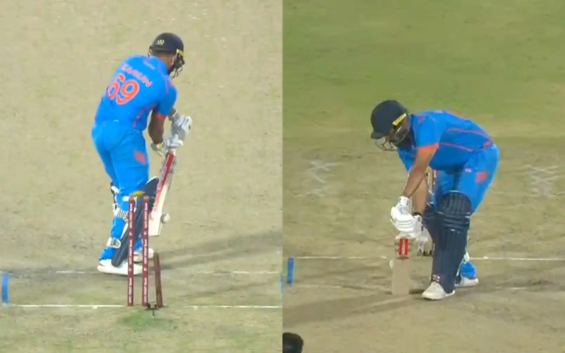 Karun Nair was bowled in the final of the Vijay Hazar Trophy by Prasidh Krishna [Source: @BCCIdomestic/x.com]