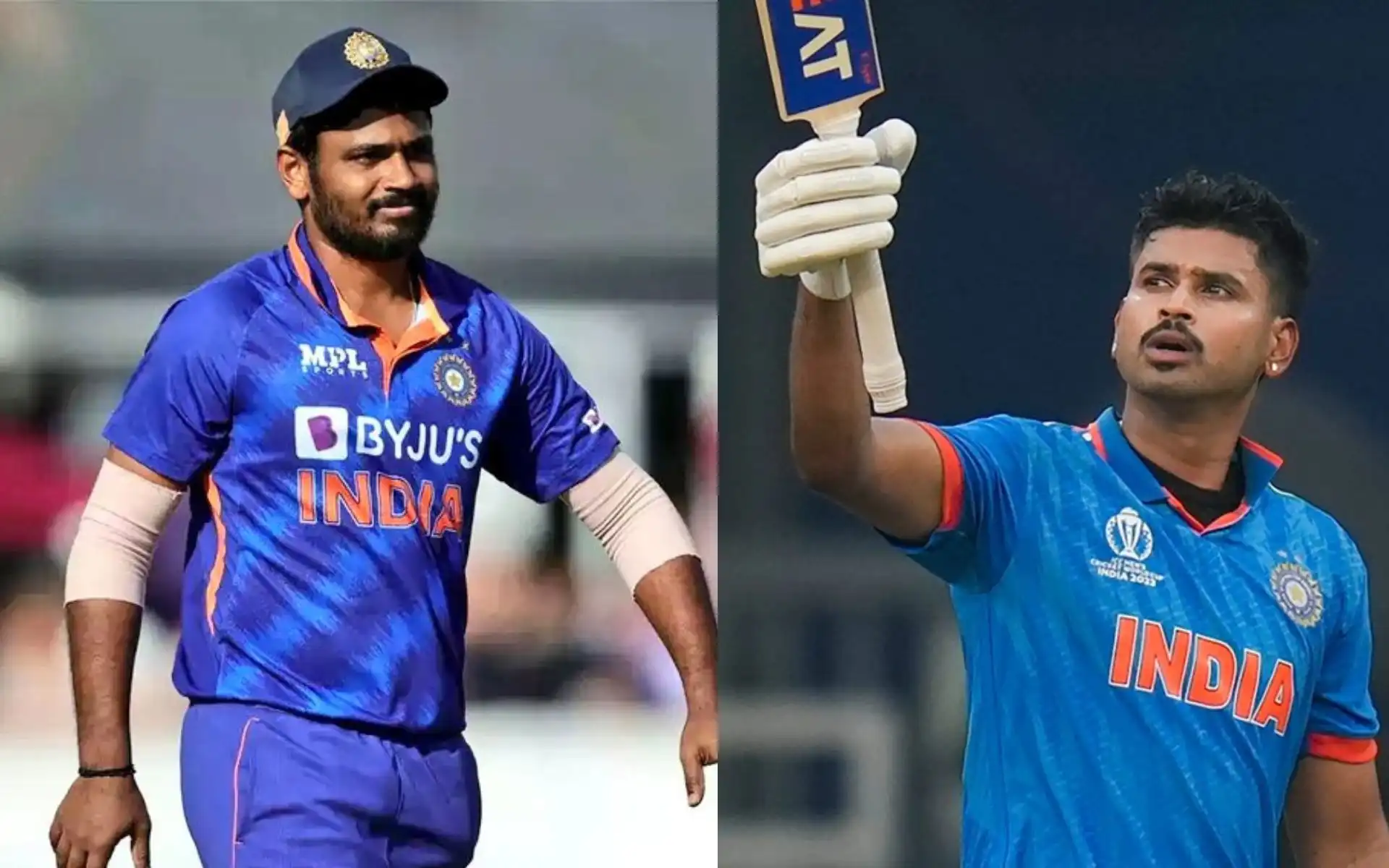 Sanju Samson and Shreyas Iyer (Source:@CricCrazyJohns/X.com)