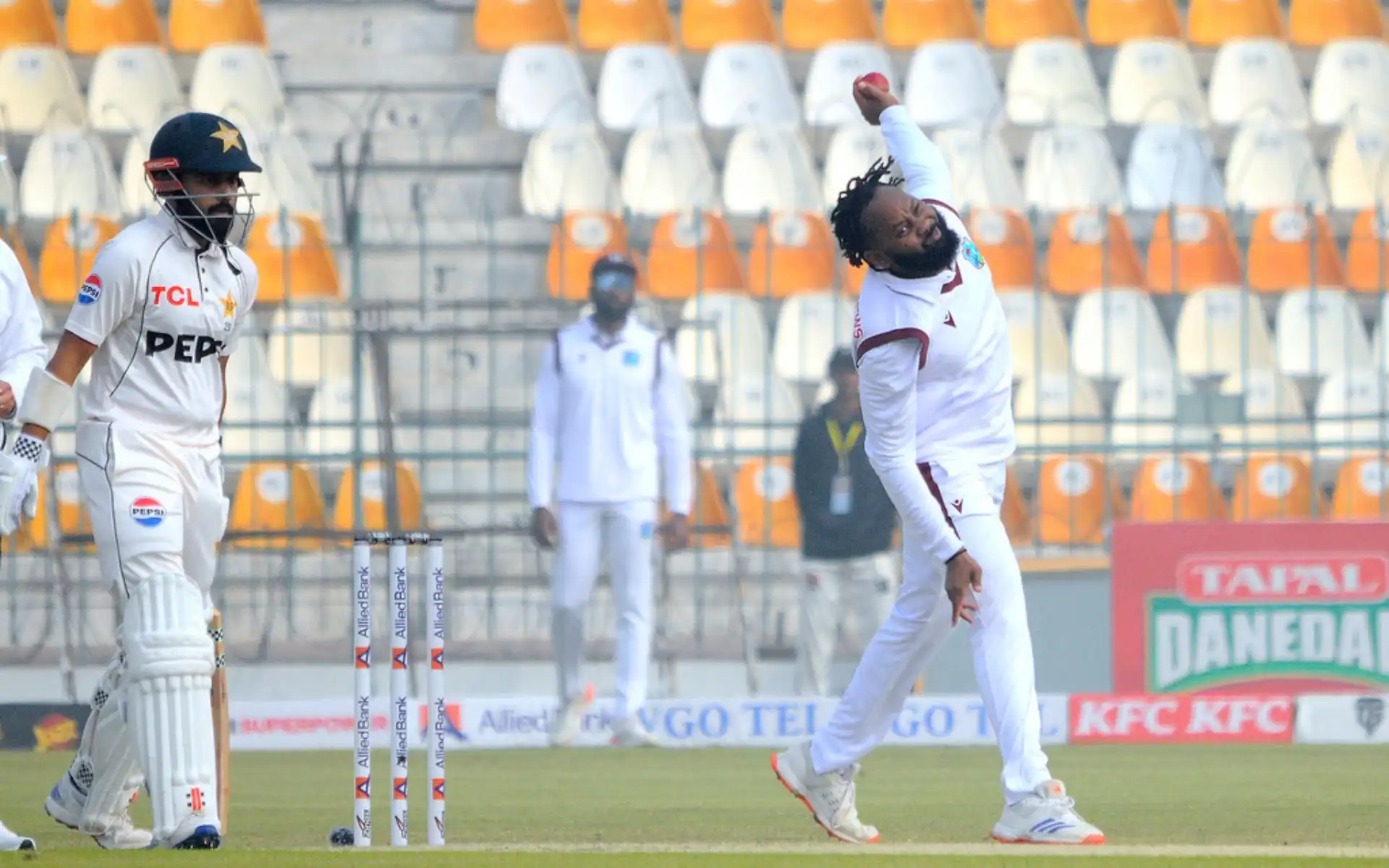 Jomel Warrican scalped seven wickets vs Pakistan [Source: AP]