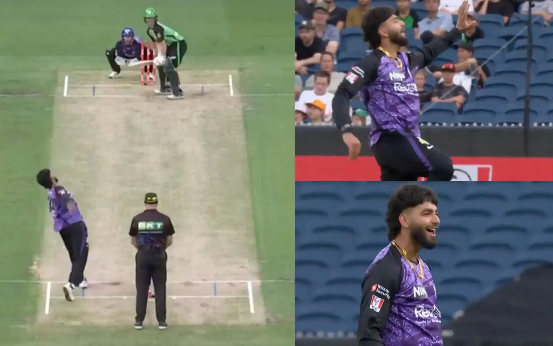 Nikhil Chaudhary pulls off a stunning catch and celebration (Source:@BBL/X.com)