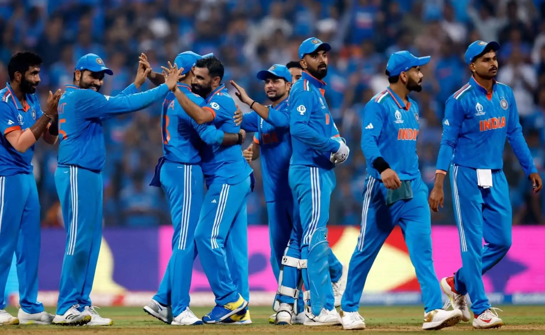 The Indian team at ODI WC 2023 (Source: @CrazyCricJohns/X.com)