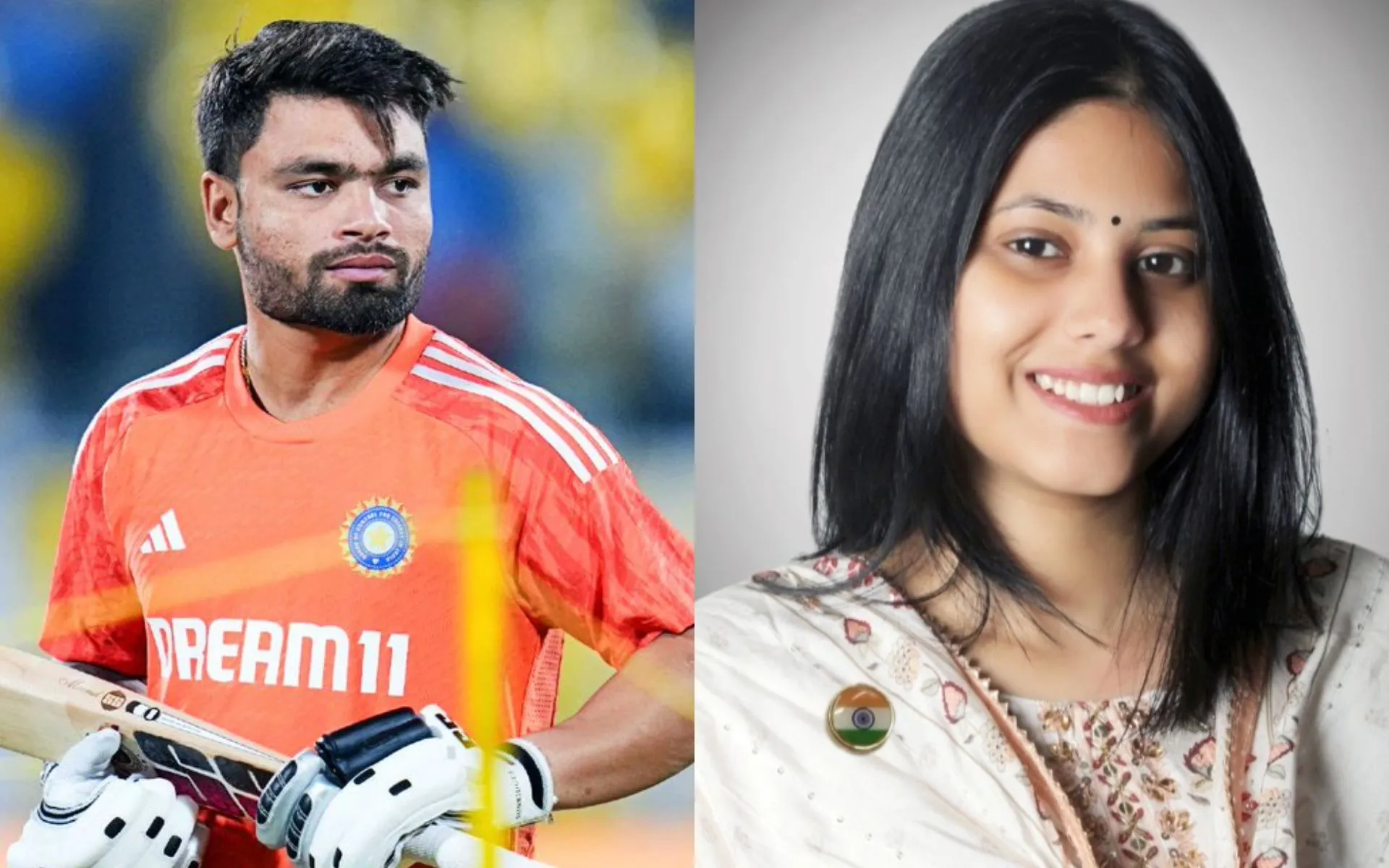 Rinku Singh and Priya Saroj - (Source:@Johns/X.com)