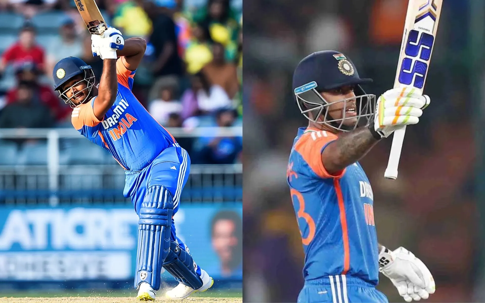 Samson and SKY will be India's key players [Source: @kaustats, @@surya_14kumar/X]