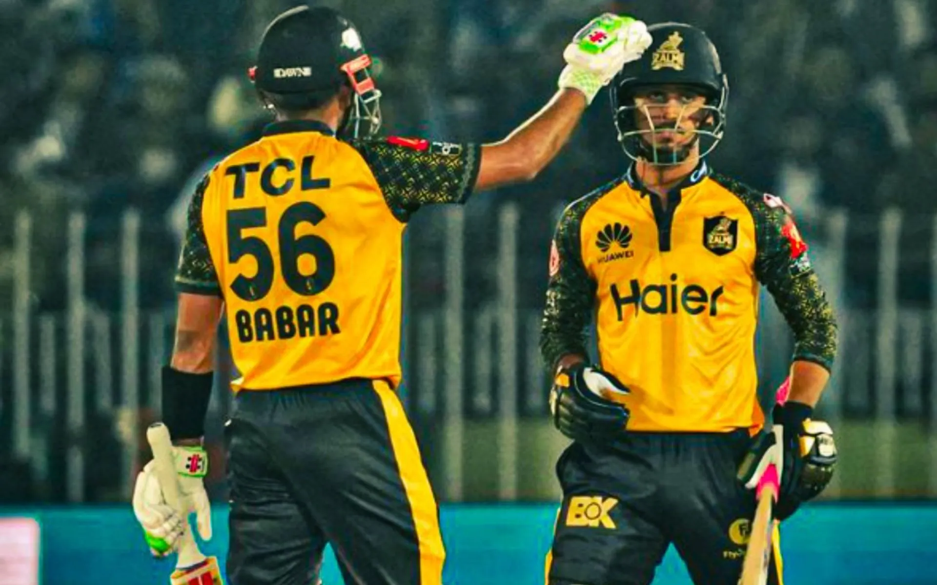 Babar Azam and Saim Ayub- (Source:@Ibrahim56/X.com)
