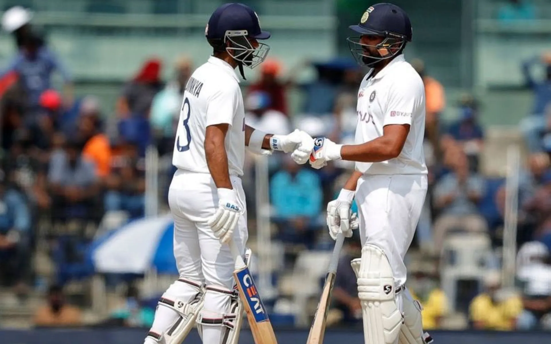 Rahane and Rohit- (Source:@Johns/X.com)