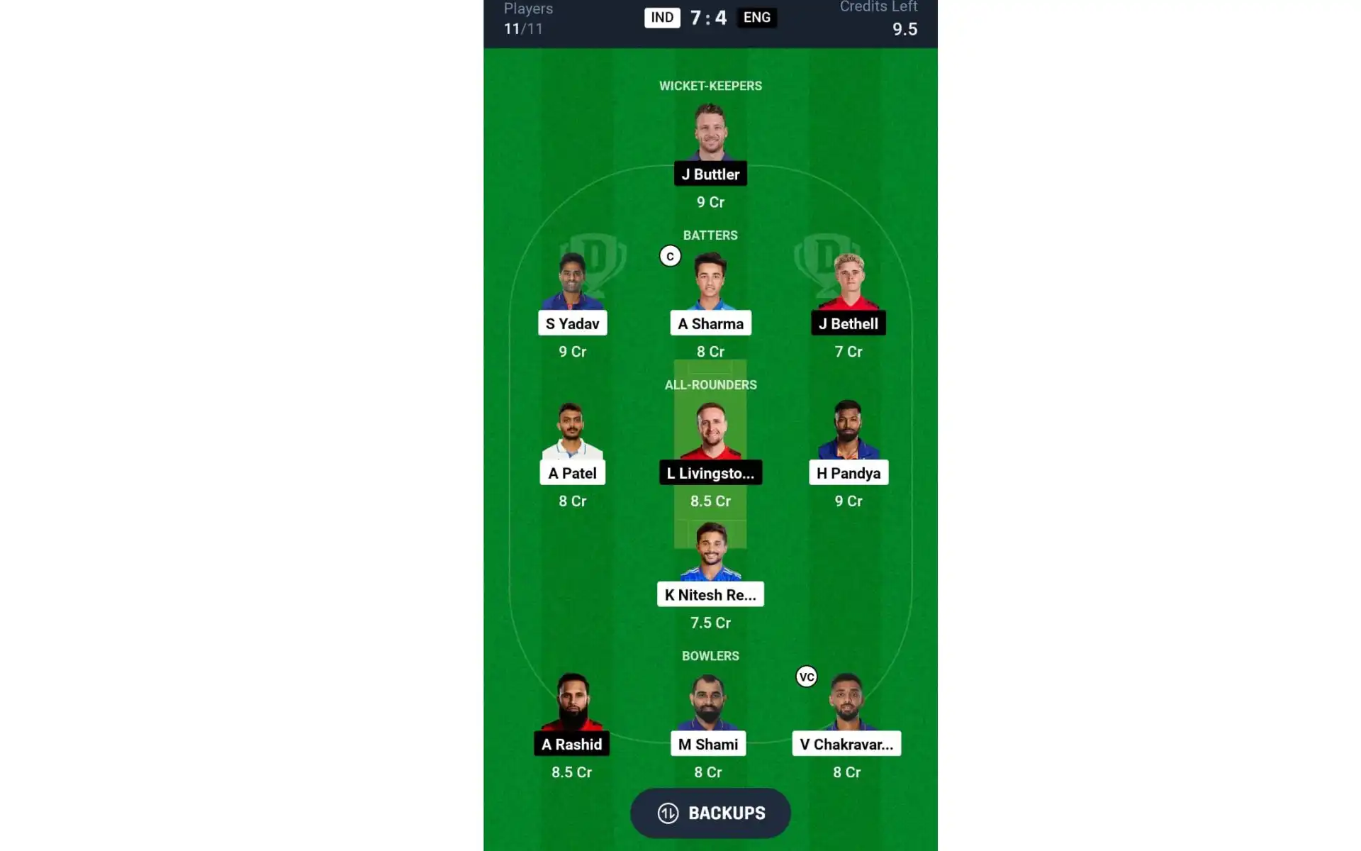 IND vs ENG, T20I Series: Dream11 Prediction For Match 2 [Soruce: @Dream11 App]
