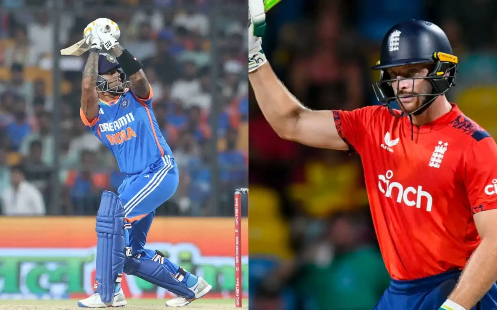 India will take on England in 1st T20I on Wednesday [Source: @TheBarmyArmy, @surya_14kumar/X]