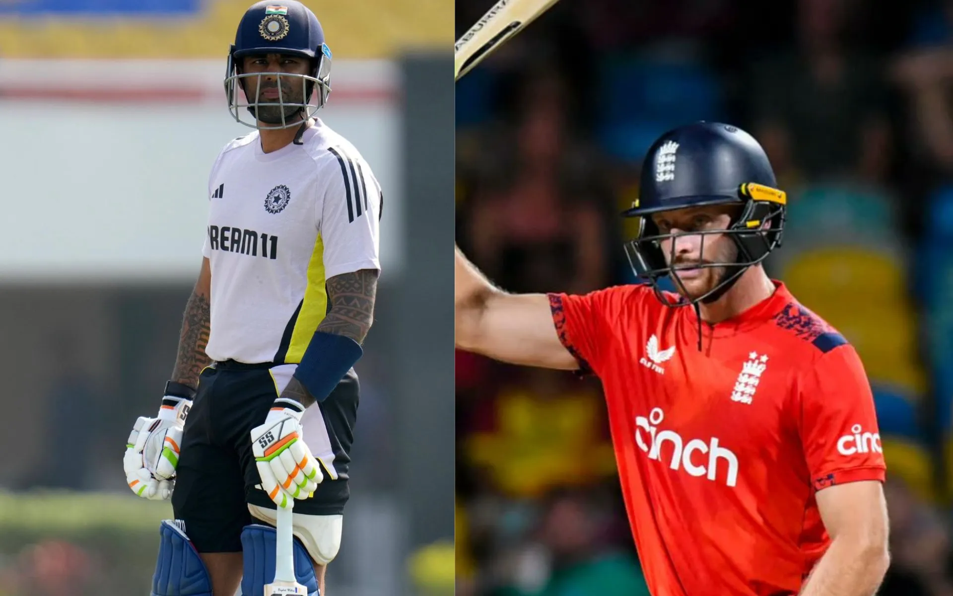 Surya and Buttler will lead their teams [Source: @TheBarmyArmy/X.Com]
