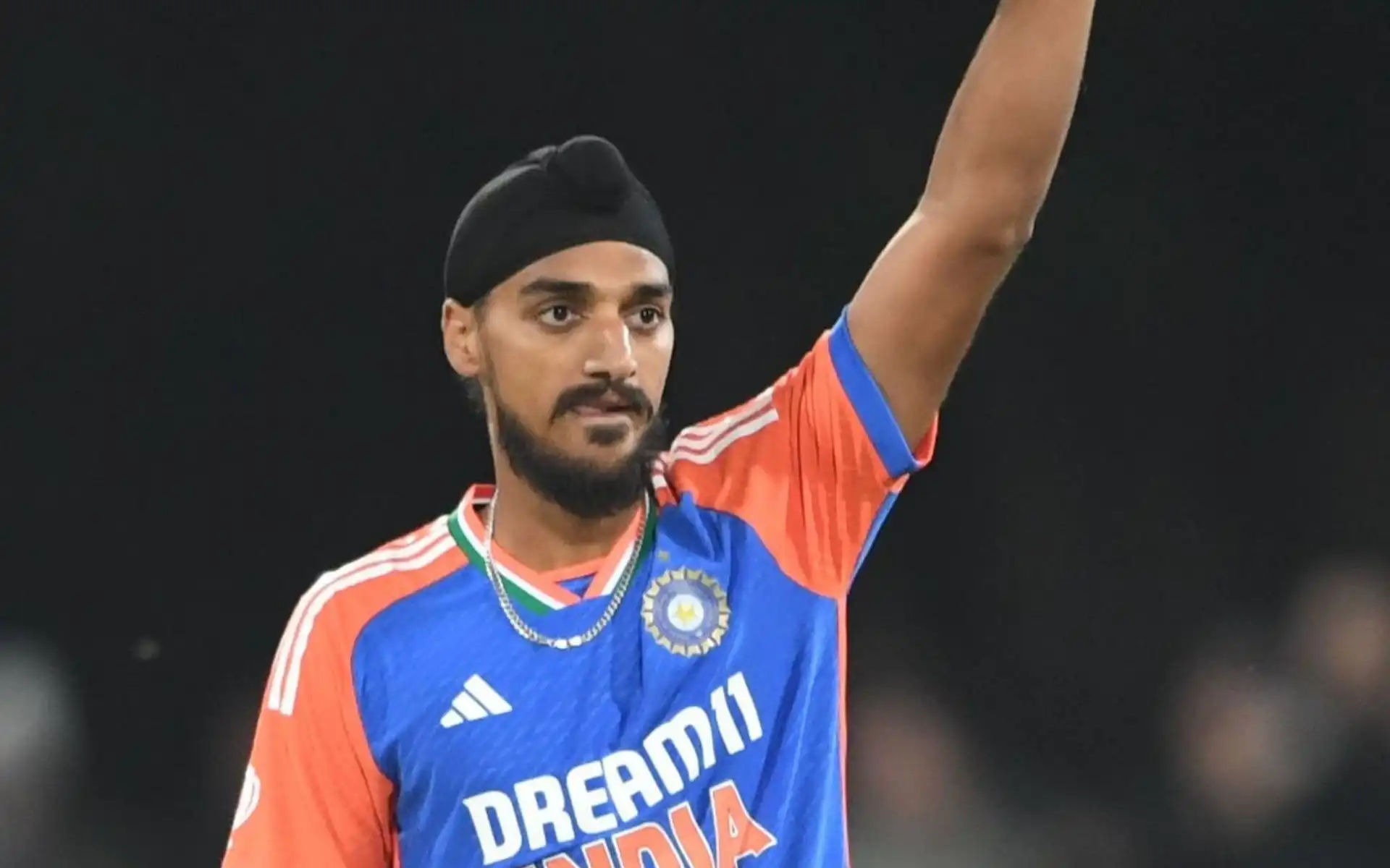 Arshdeep Singh became India's leading wicket-taker in T20Is [Source: @MIPaltanFamily/X]