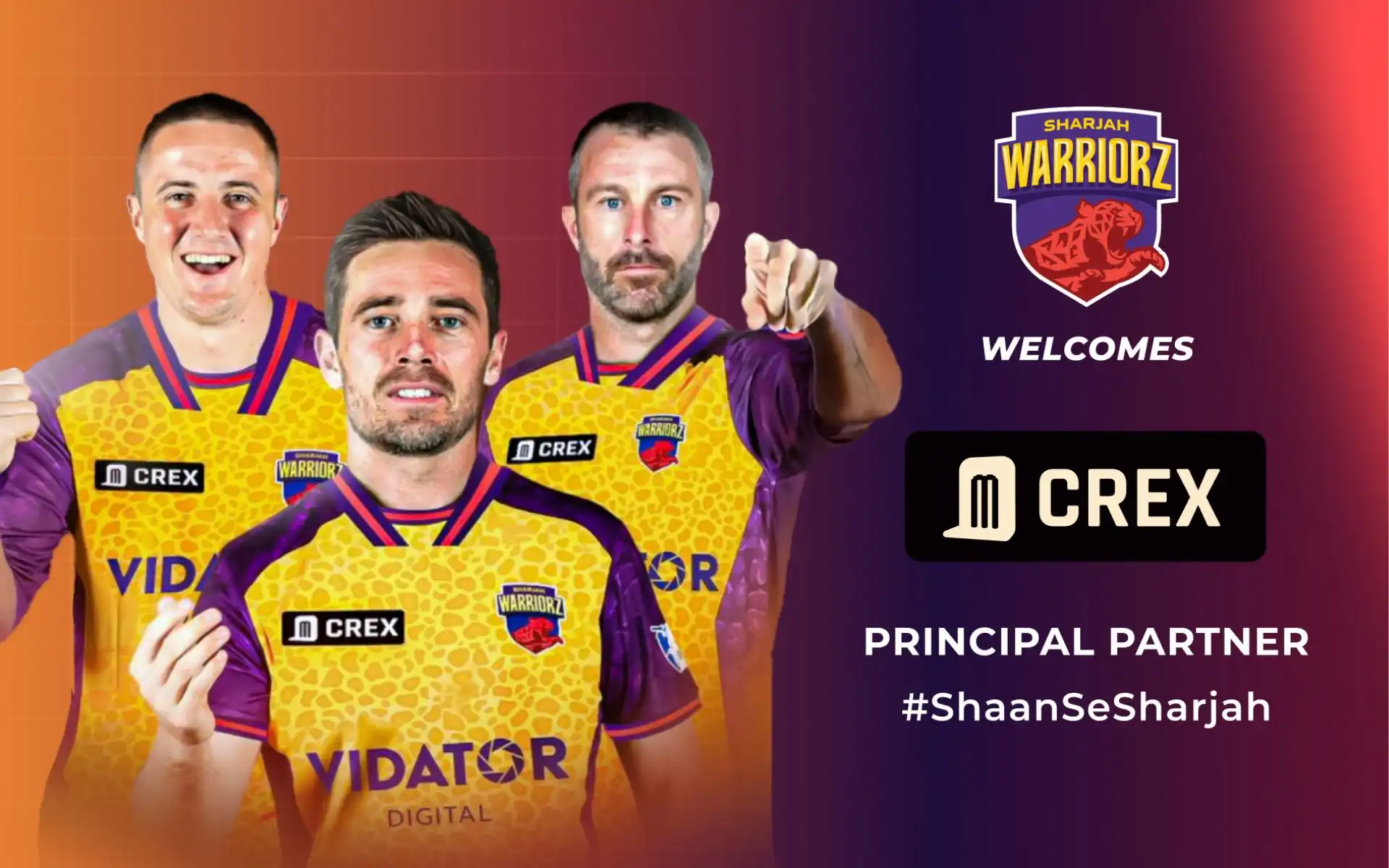 Sharjah Warriorz Onboard CREX As Principal Sponsors For ILT20 2025
