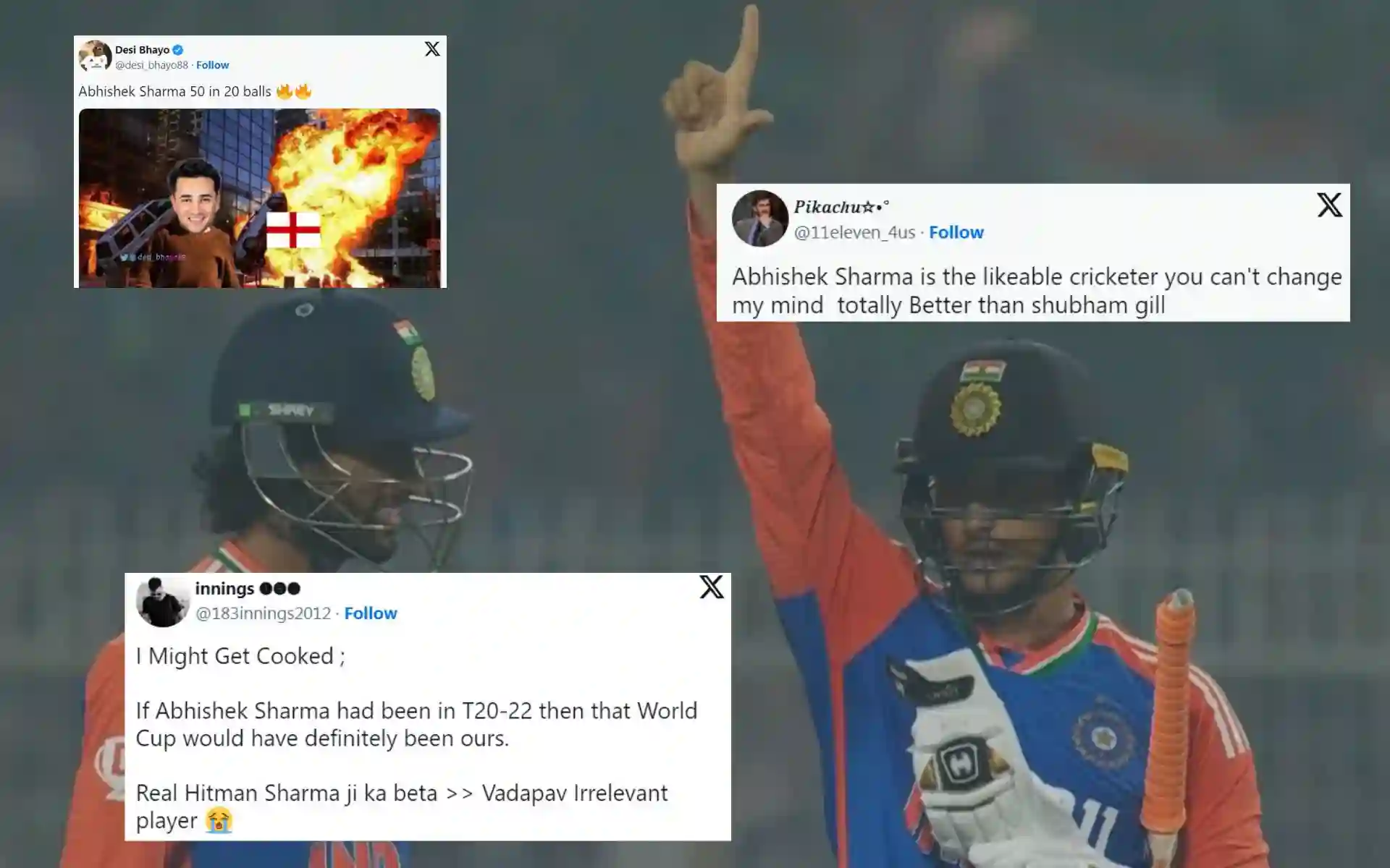 'Real Hitman, Sharma Ji Ka Beta': Fans Praise Abhishek Sharma's Fury Against England