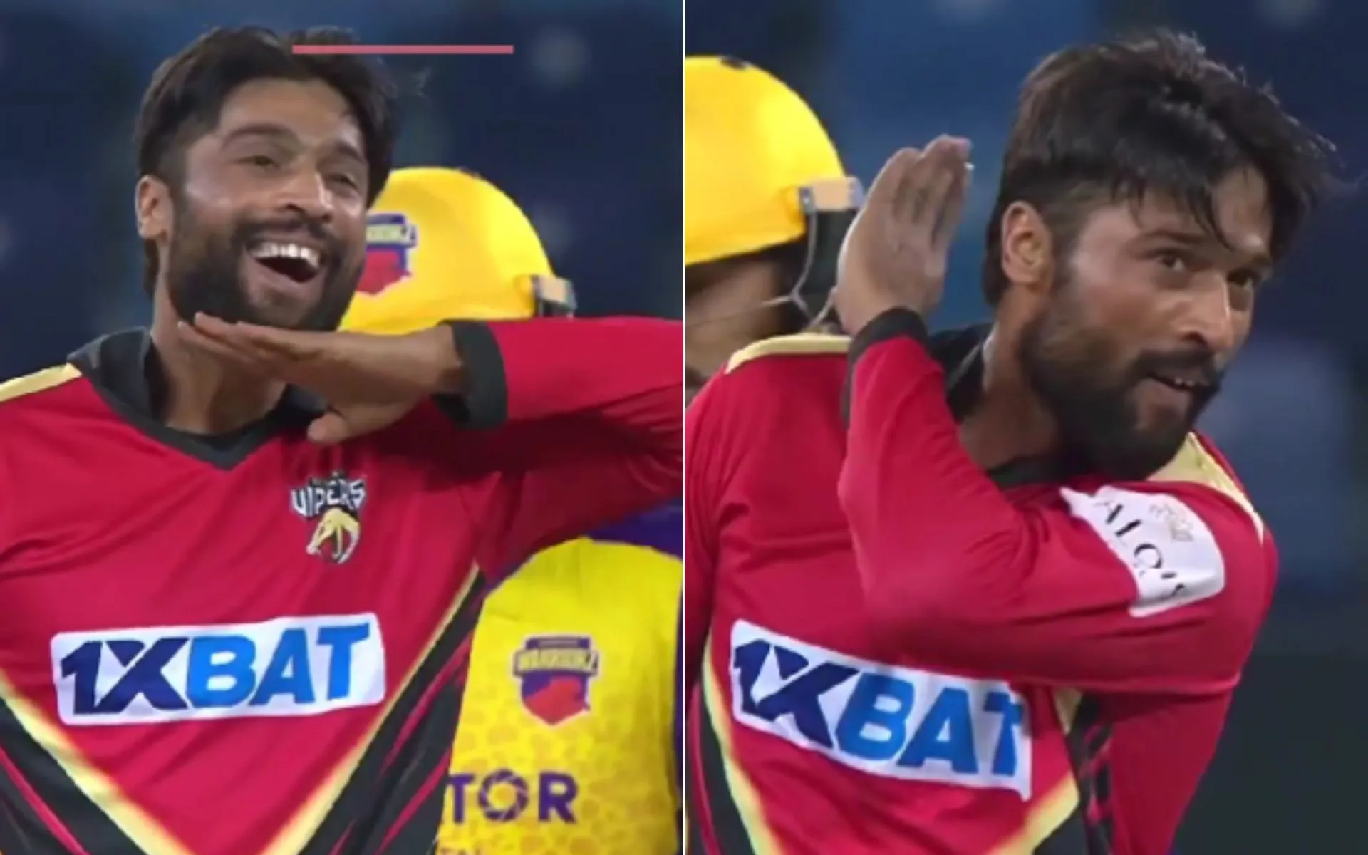 Mohammad Amir's celebration stole the show [Source: @ilt20onzee/x.com]