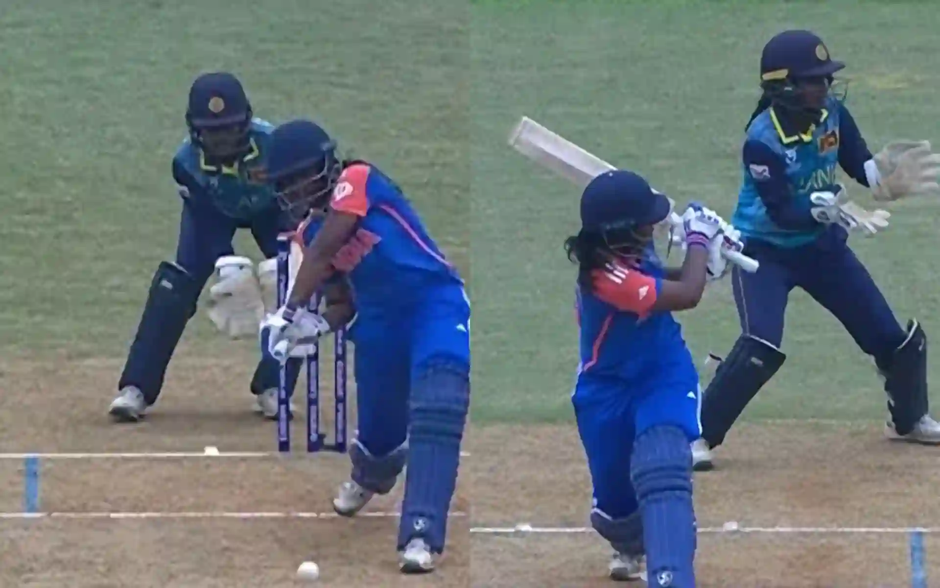 Gongadi Trisha thrashes Sri Lankan bowlers with massive hits [Source: @StarSportsIndia]