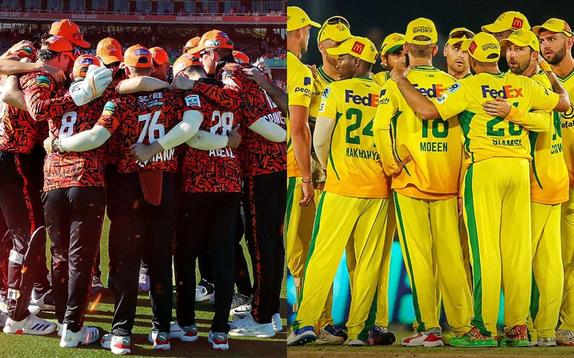 SunRisers Eastern Cape and Joburg Super Kings (Source: @SunrisersEC/X.com, @JSKSA20/X.com)