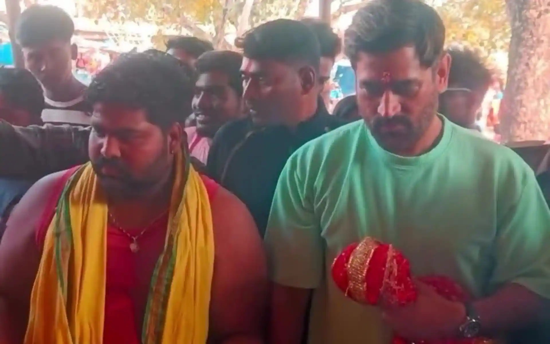 CSK's Thala MS Dhoni Seeks Blessings From Deori Maa Ahead Of IPL 2025