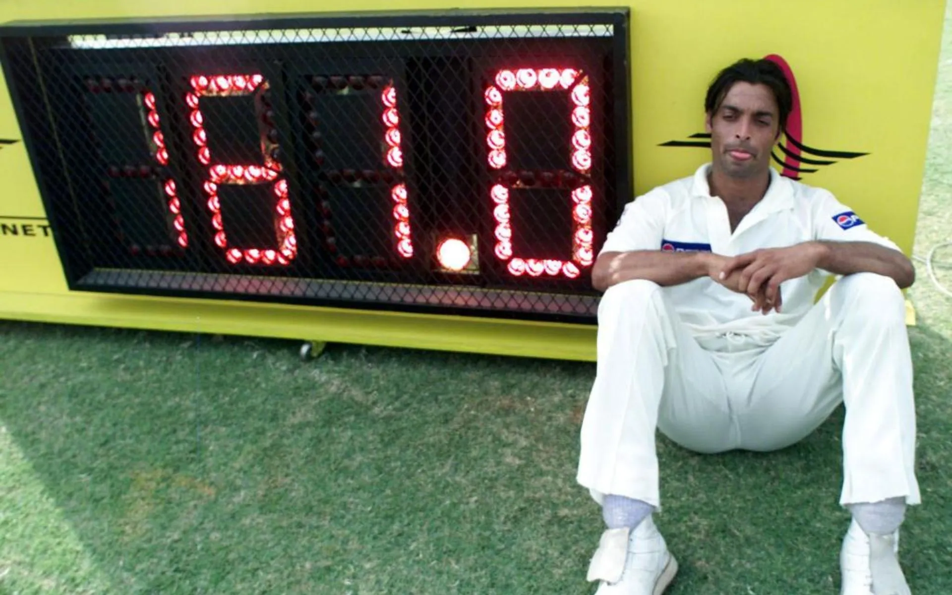 Shoaib Akhtar cherishes a record-breaking day. [Source: @ICC/X]