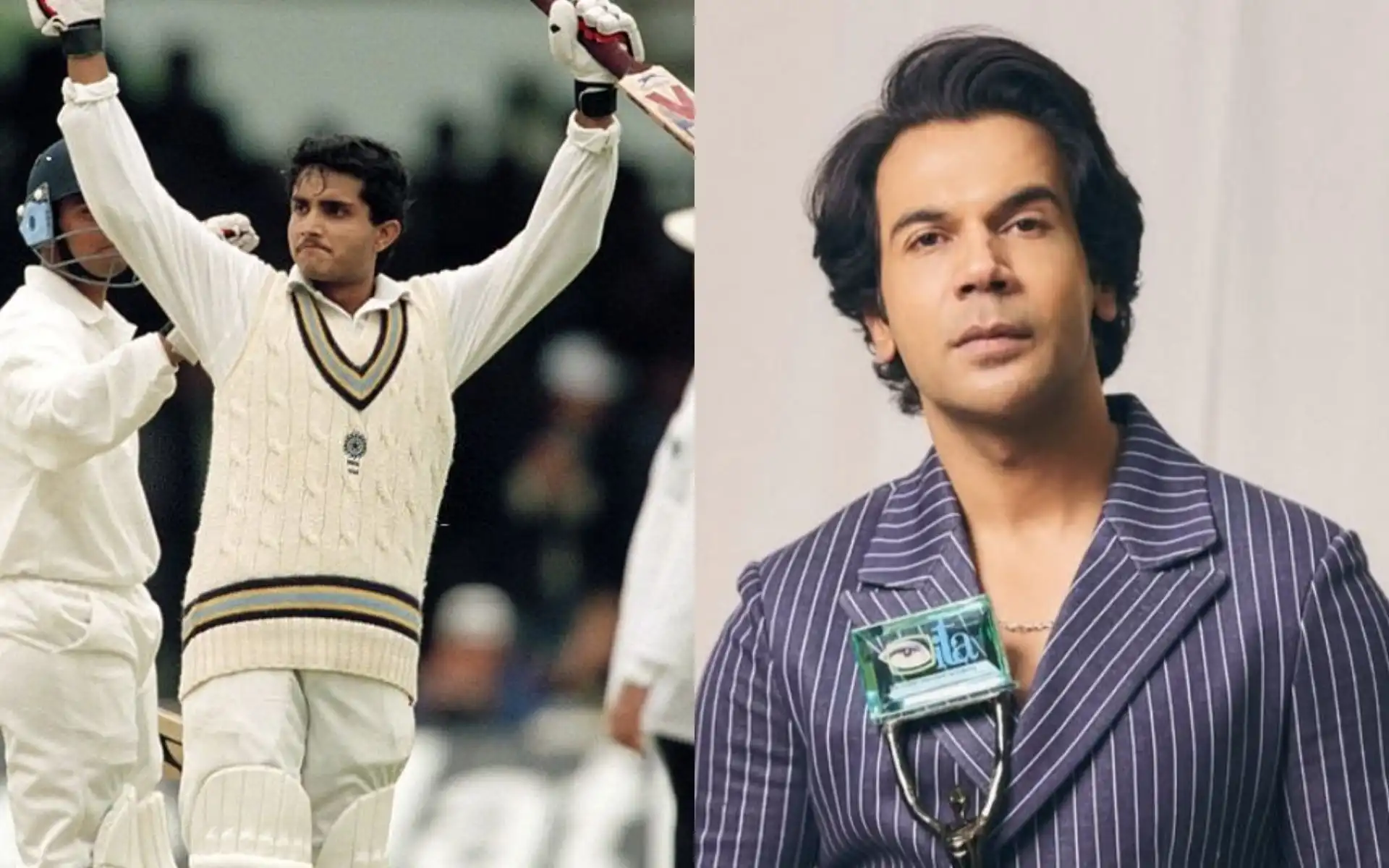 Rajkumar Rao is set to play Sourav Ganguly's role in upcoming biopic [Source: @CriccrazyJohns/X.com]