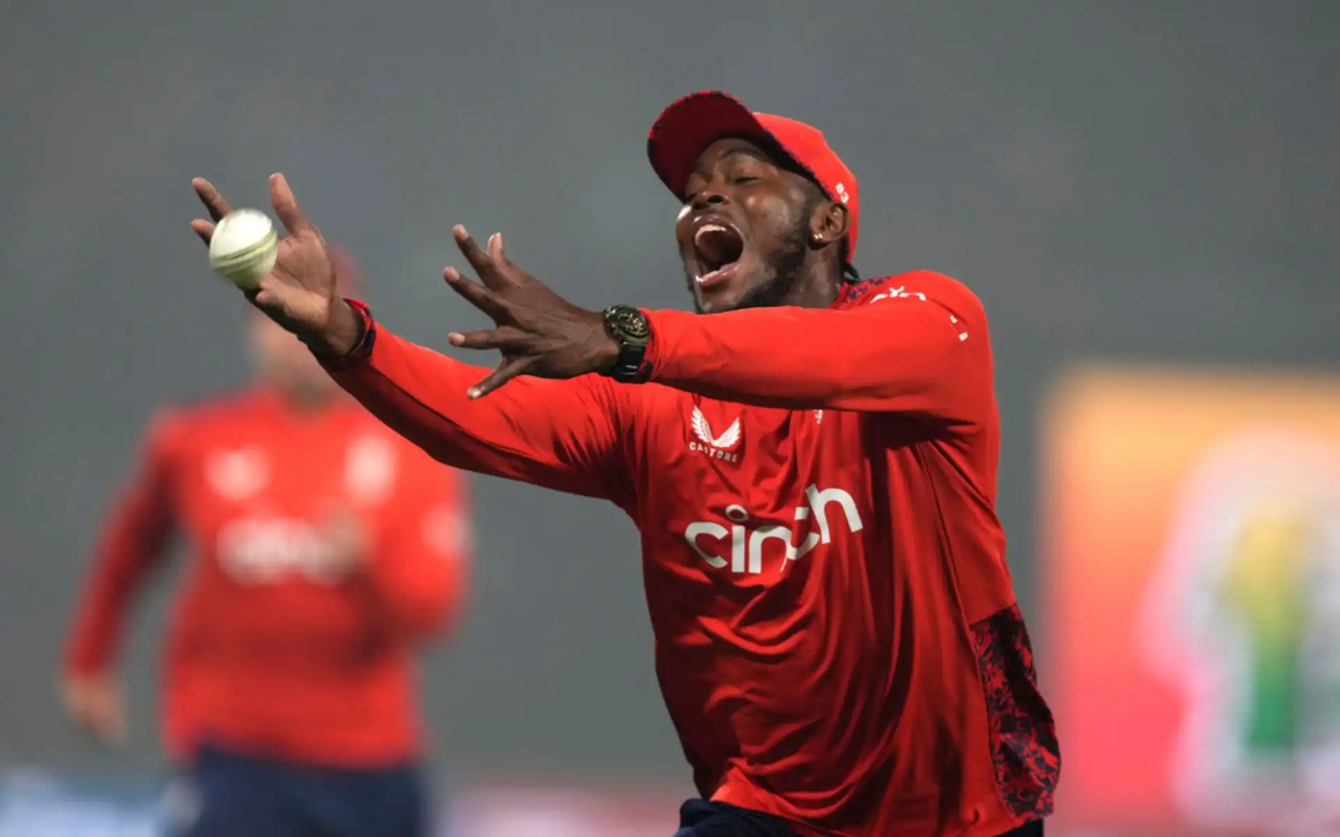 Jofra Archer in the 1st T20I against India (Source: AP Photos)