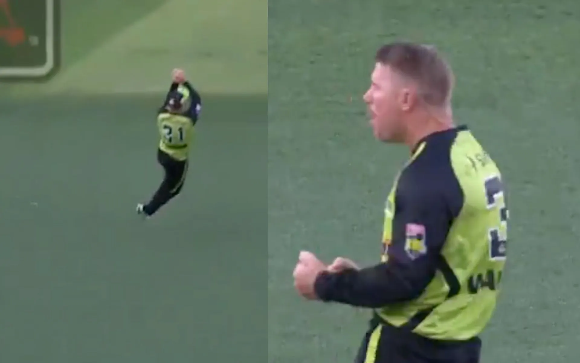 Warner's angry roar [Source: @BBL/X.COM]
